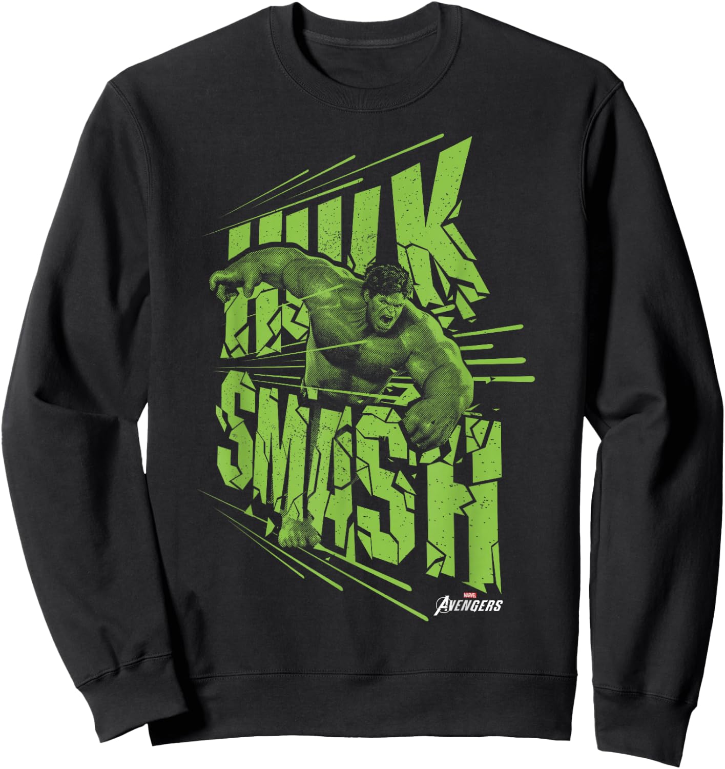 Marvel Avengers Game Hulk Smash Portrait Sweatshirt - Sweatshirt | Black