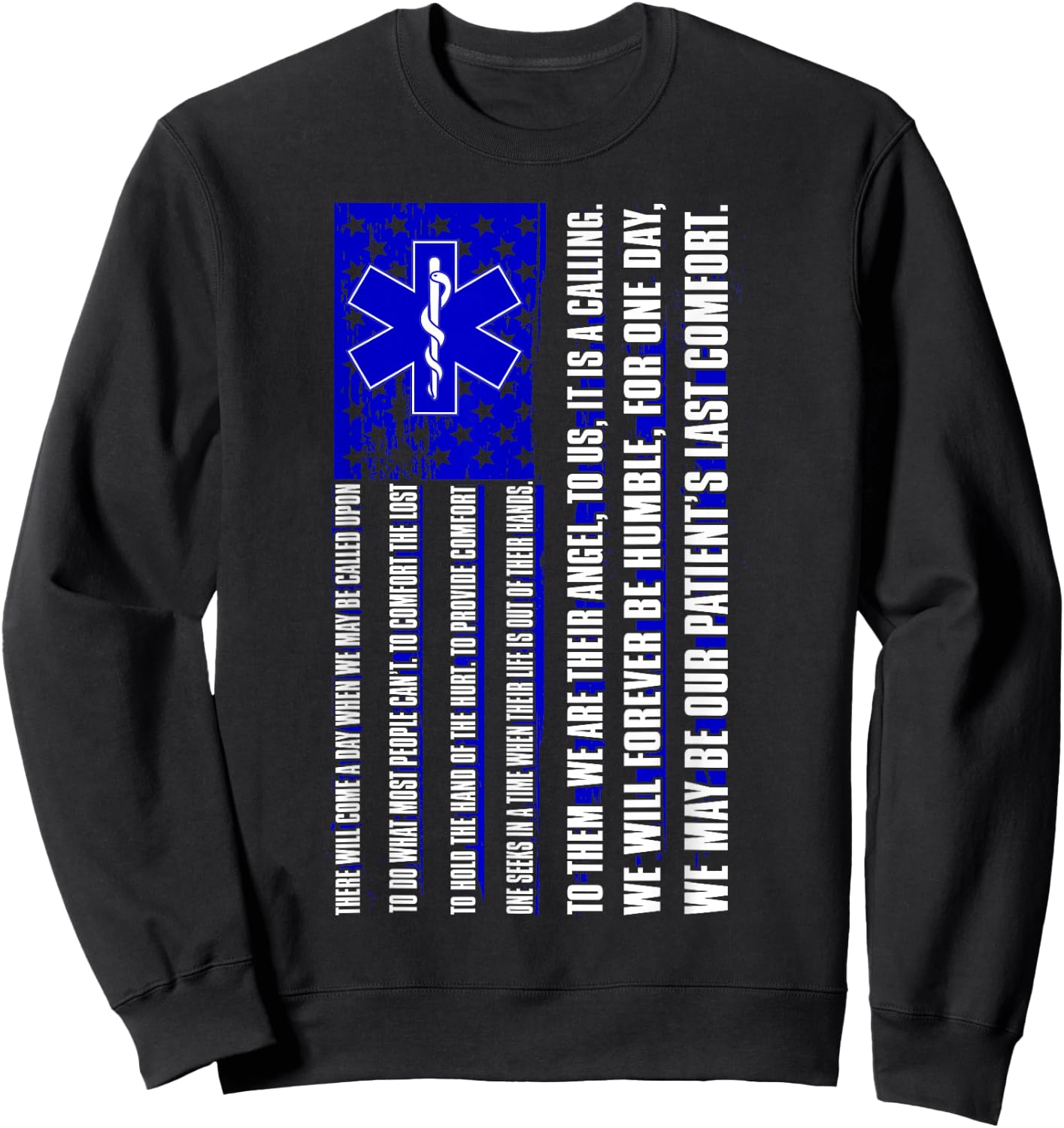 EMT Eid Gift Paramedic and First Responder Sweatshirt - Sweatshirt | Black