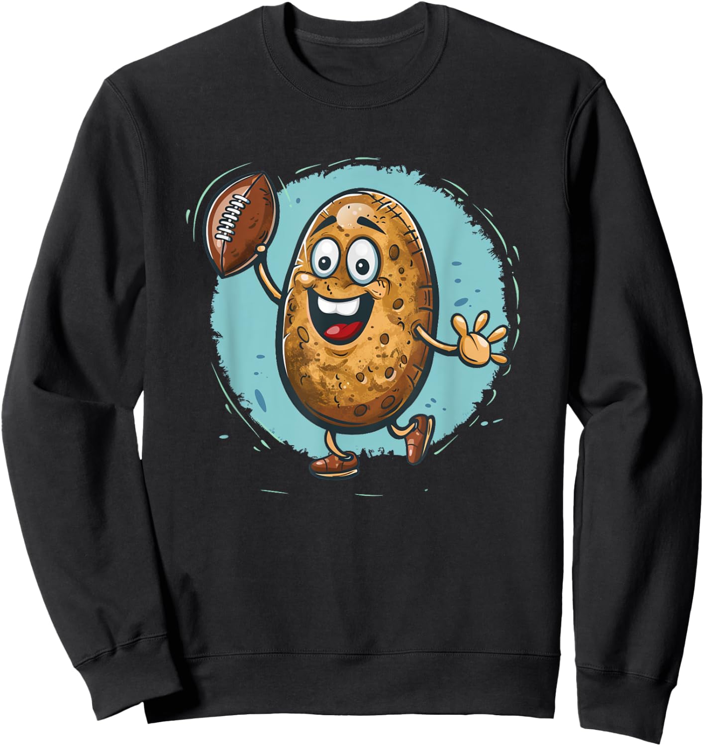 Football potato costume for boys and girls Sweatshirt - Sweatshirt | Black