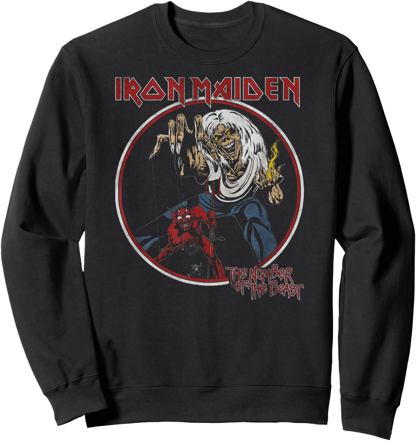Iron Maiden - Number of the Beast Vintage Sweatshirt - Sweatshirt | Black