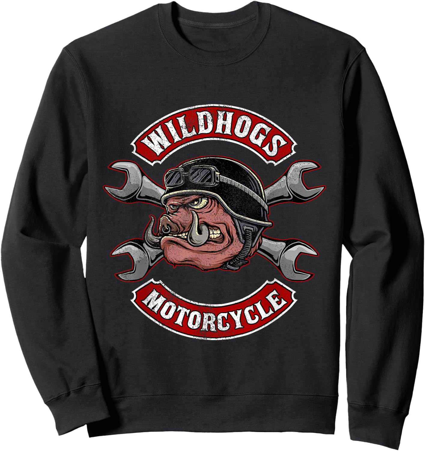 Wildhogs Motorcycle Speeders Wild Boars Hunting Boar Sweatshirt - Sweatshirt | Black