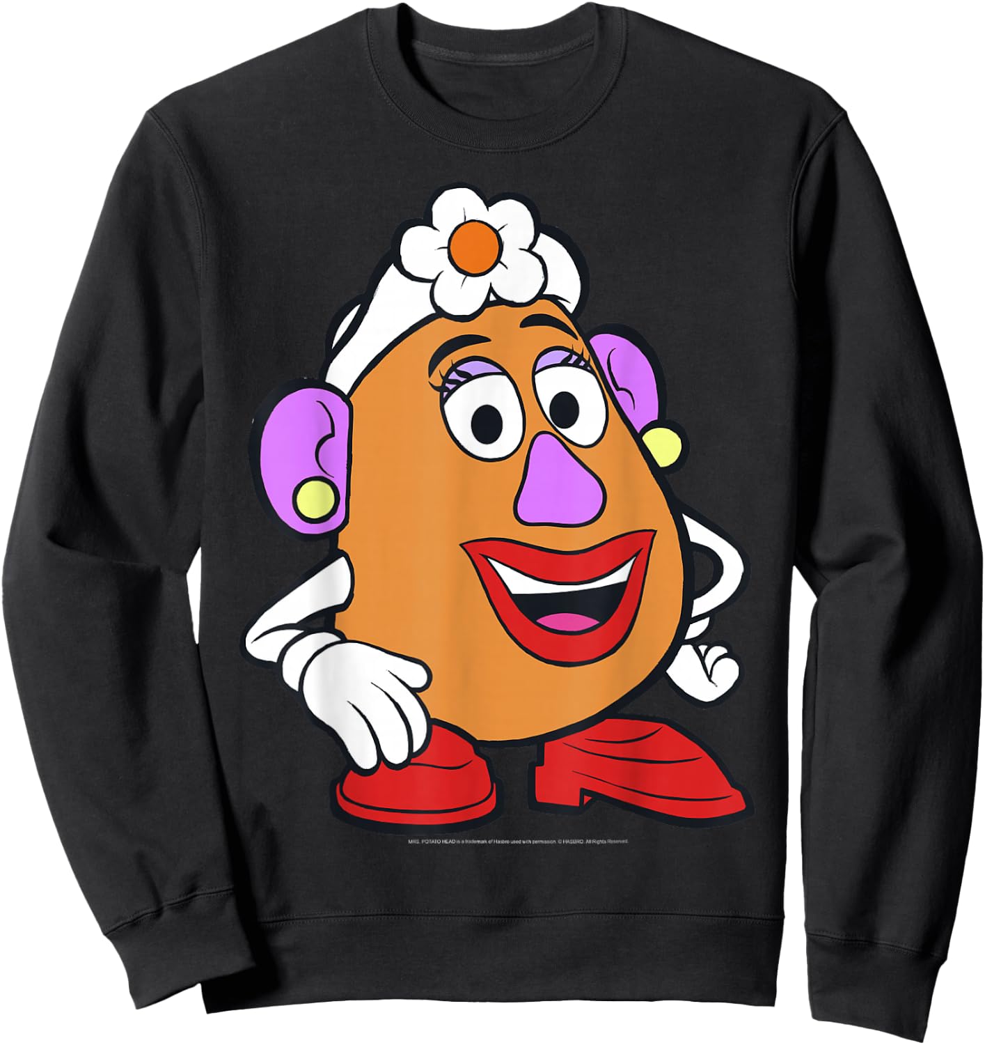 Disney Pixar Toy Story Mrs. Potato Head Big Portrait Sweatshirt - Sweatshirt | Black