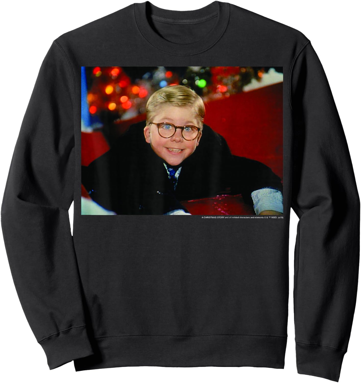 A Christmas Story Ralphie Smile Photo Sweatshirt - Sweatshirt | Black