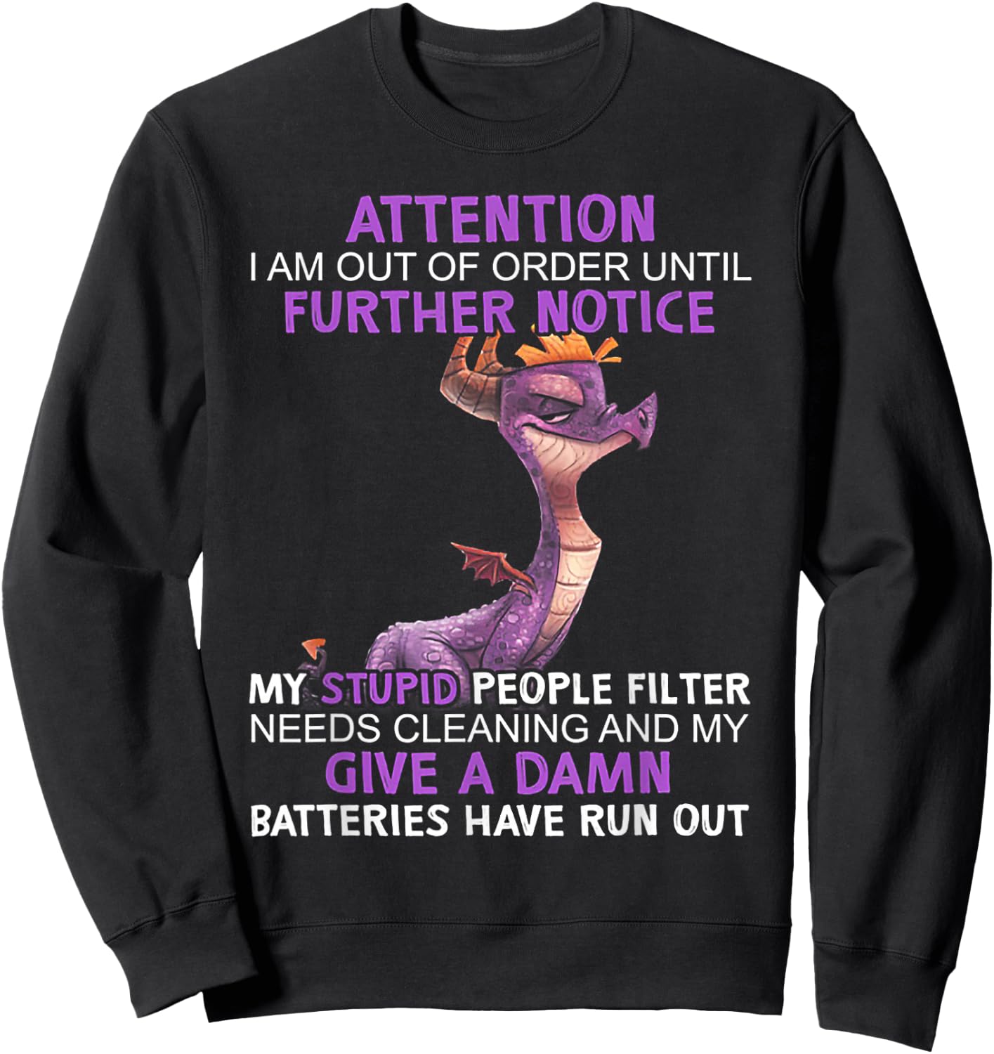 Keep your mouth and go your name clap Sweatshirt - Sweatshirt | Black