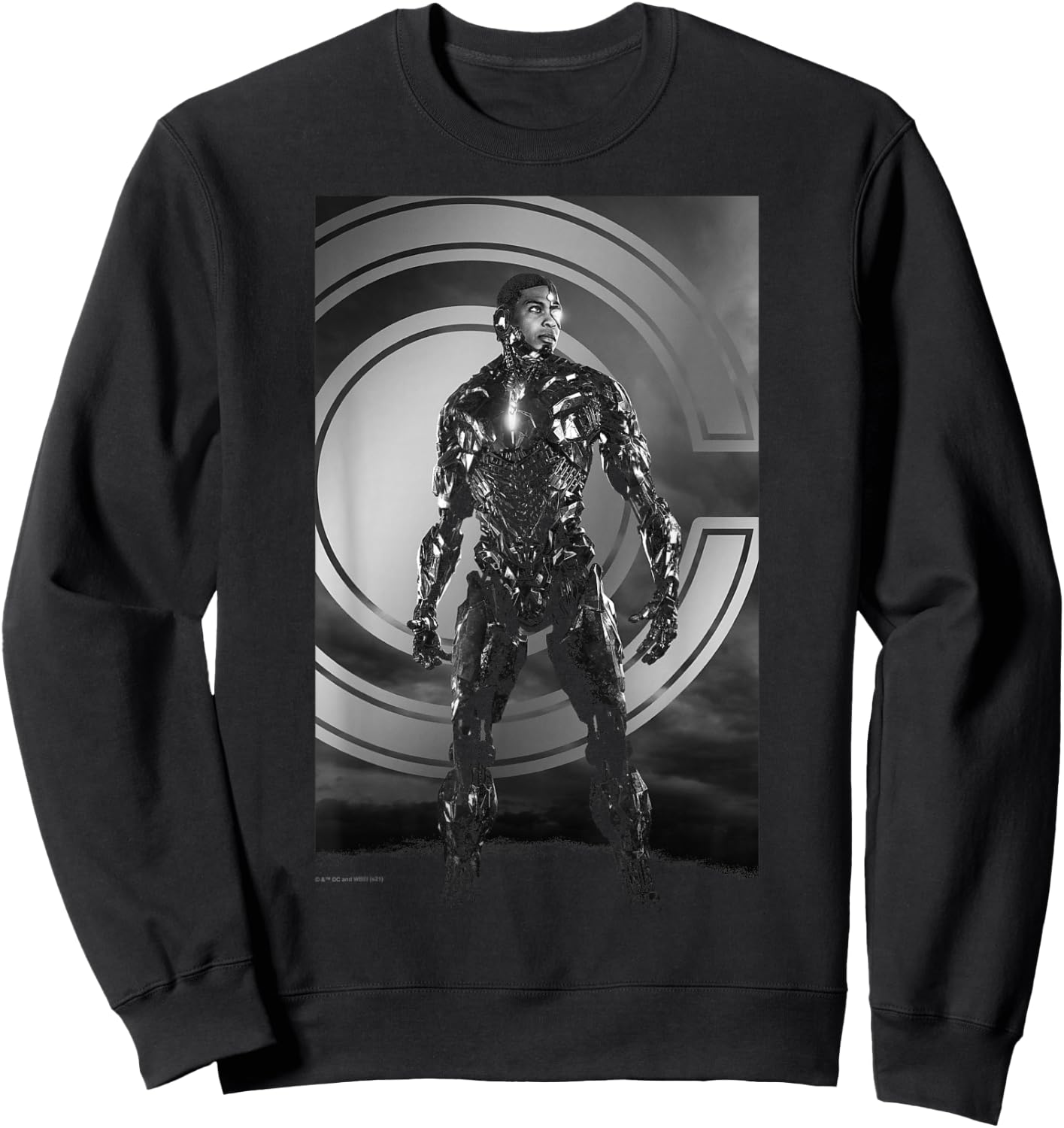 DC Comics Justice League Snyder Cut Cyborg Poster Sweatshirt - Sweatshirt | Black