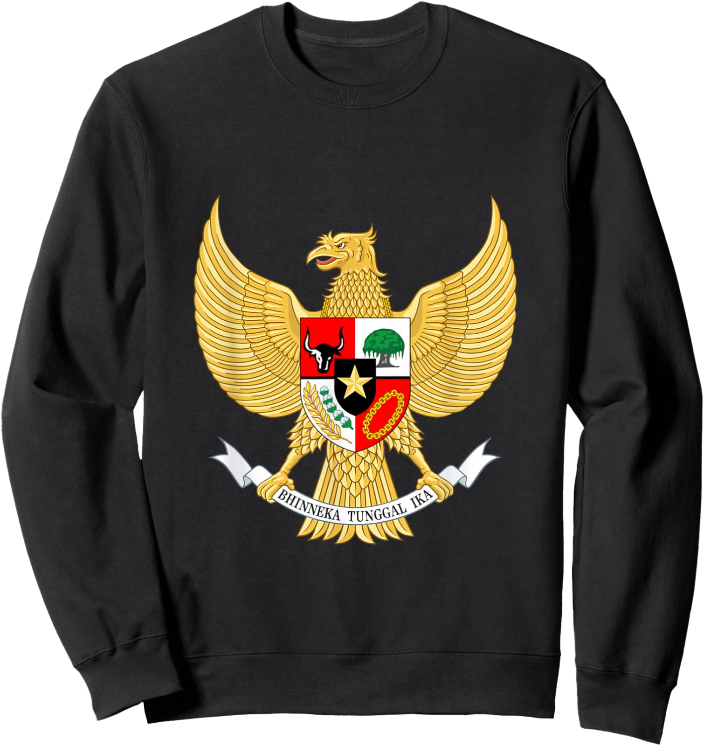 National emblem of Indonesia Garuda Pancasila Sweatshirt - Sweatshirt | Black