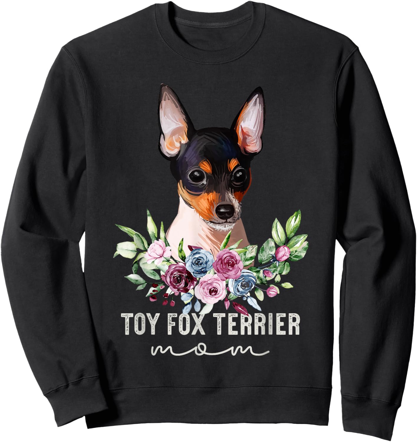 Toy Fox Terrier Shirt Gifts Dog Mum Sweatshirt - Sweatshirt | Black