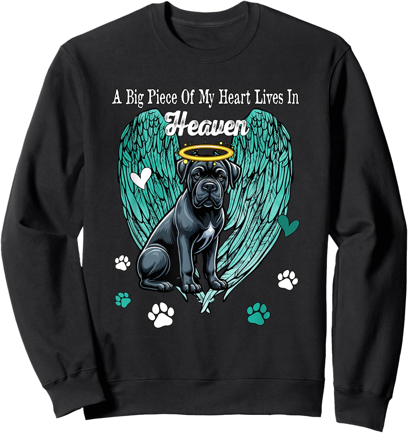 Heart Lives In Heaven Costume Cane Corso Memories Owner Sweatshirt - Sweatshirt | Black