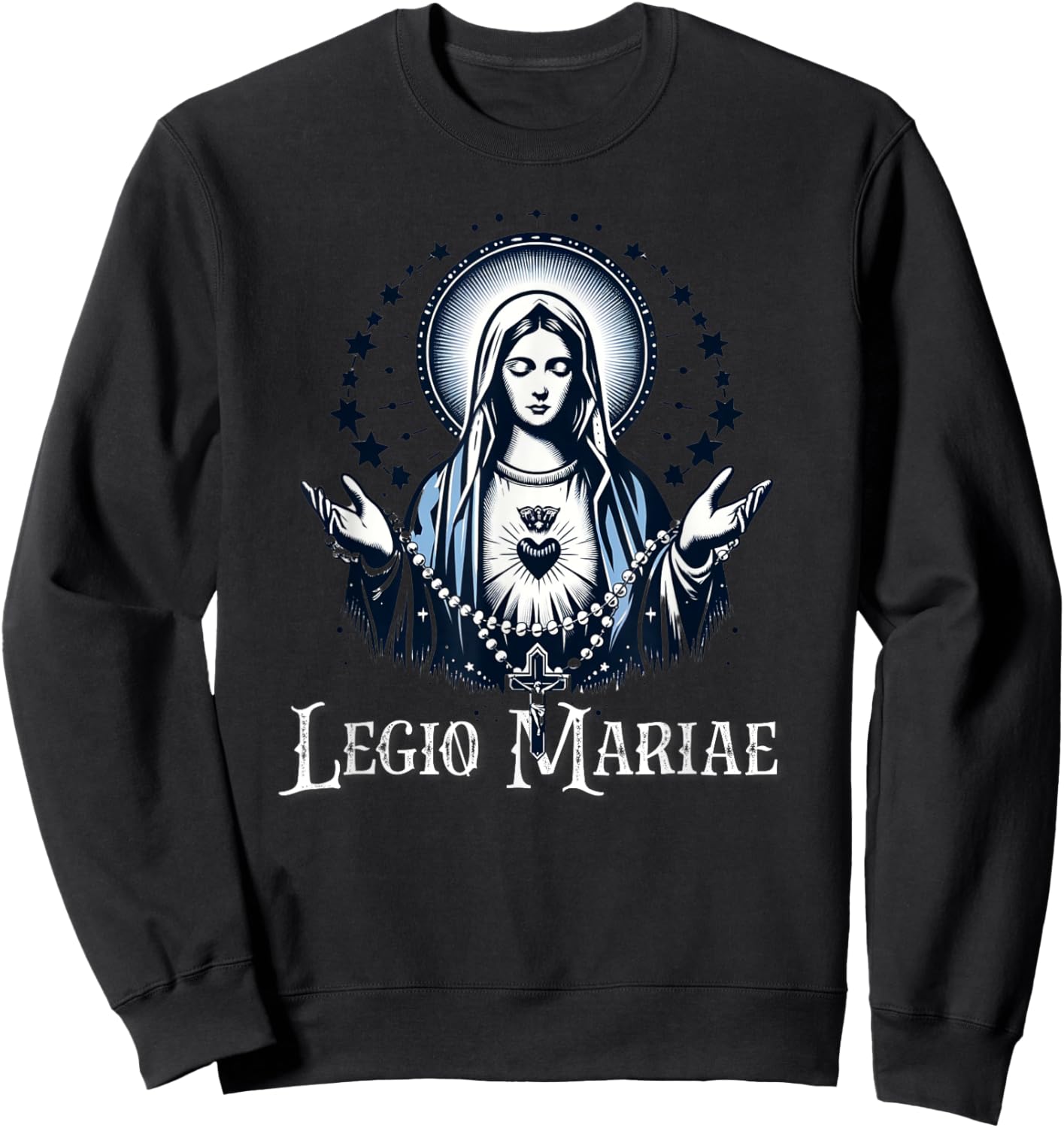 Legion Of Mary Our Lady Catholic Sweatshirt - Sweatshirt | Black