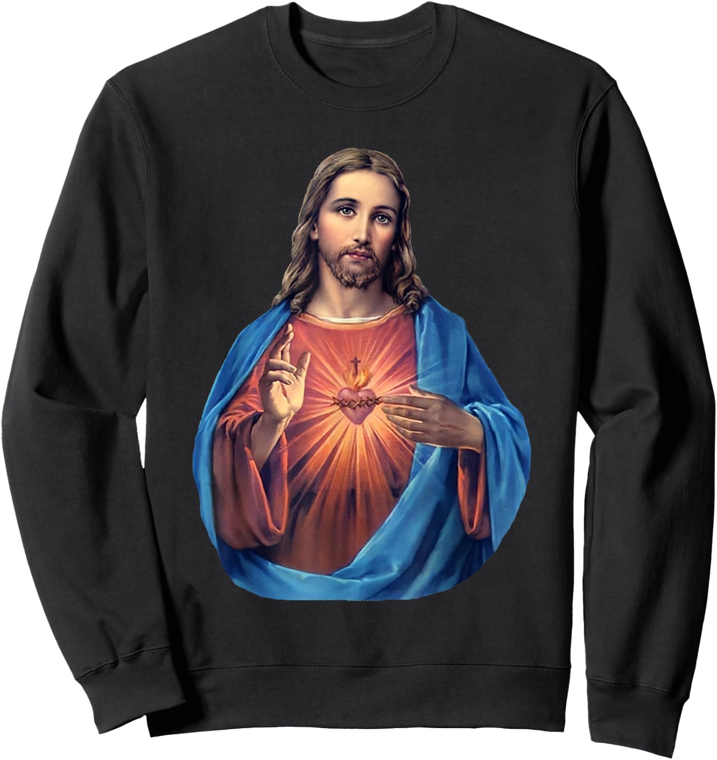 Sacred Heart Jesus Sweatshirt - Sweatshirt | Black