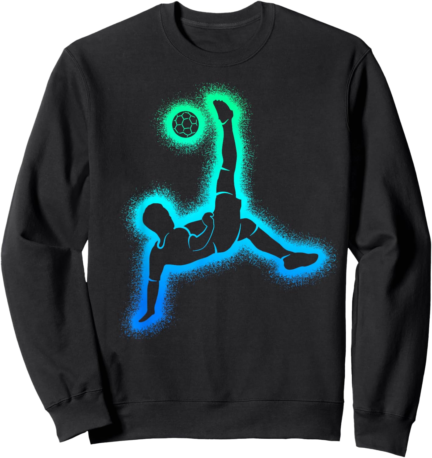 Soccer Player Game Kids Boys Men Soccer Sweatshirt - Sweatshirt | Black