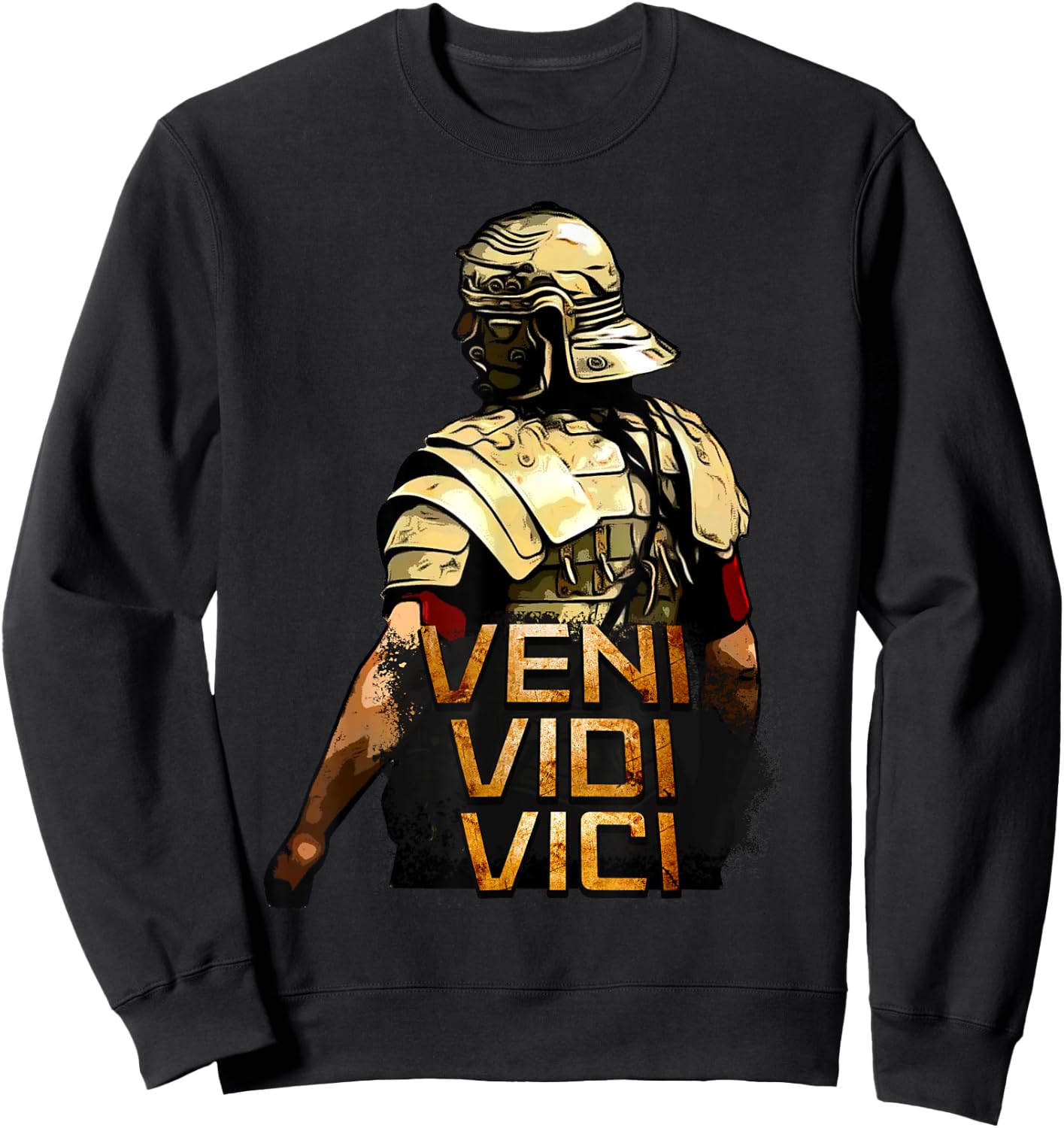 Veni Vidi Vici - SPQR Roman Empire Quote Sweatshirt - Sweatshirt | Black