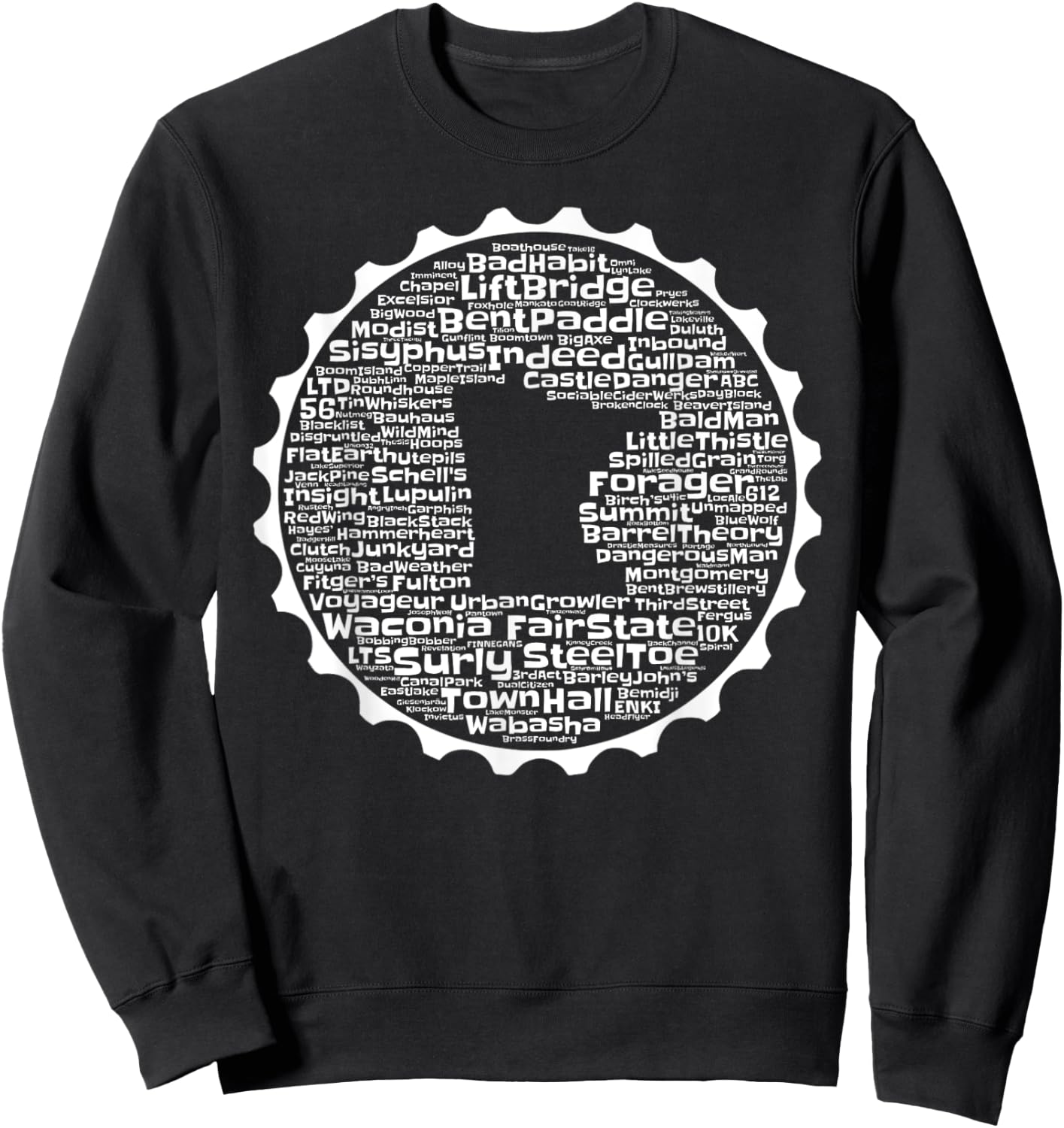 Drink Local Minnesota Breweries Sweatshirt - Sweatshirt | Black