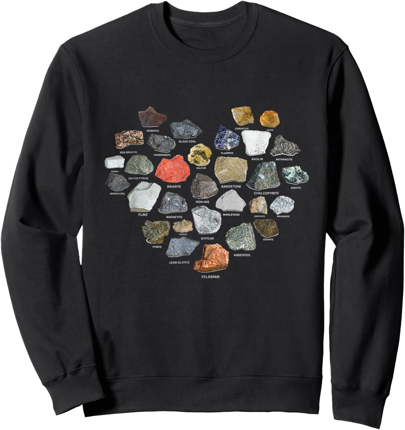 Geology Ores Minerals Gems and Crystals Rock Collecting Gift Sweatshirt - Sweatshirt | Black