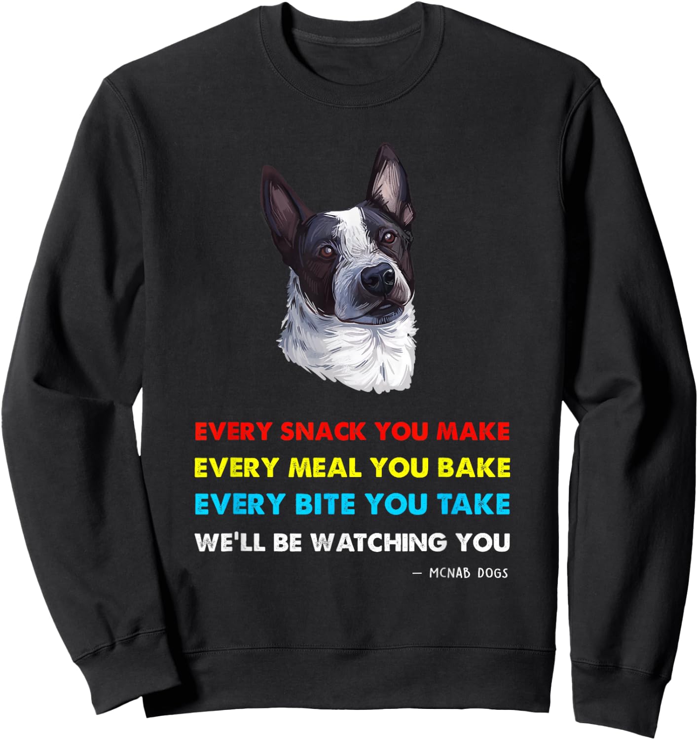 McNab Dog Shirt | McNab Sweatshirt - Sweatshirt | Black