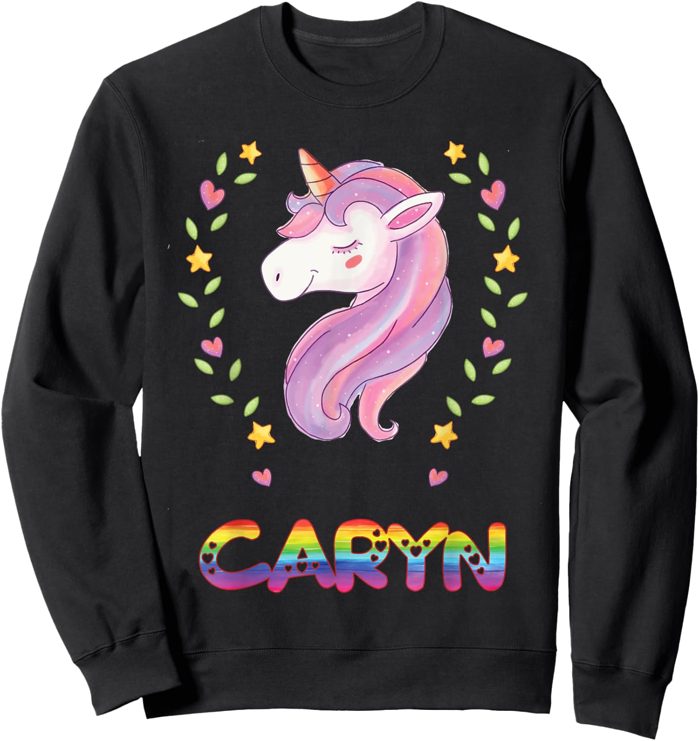 Caryn Name Sweatshirt - Sweatshirt | Black