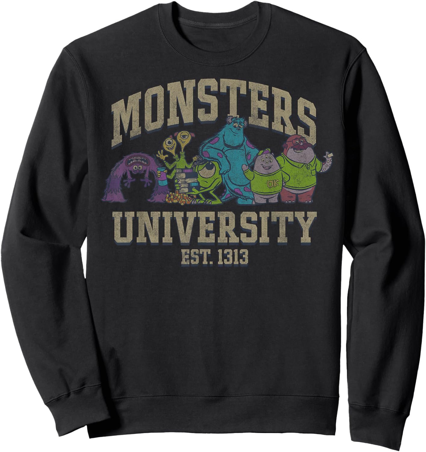 Disney Pixar Monsters University Est. 1313 Group Shot Sweatshirt - Sweatshirt | Black