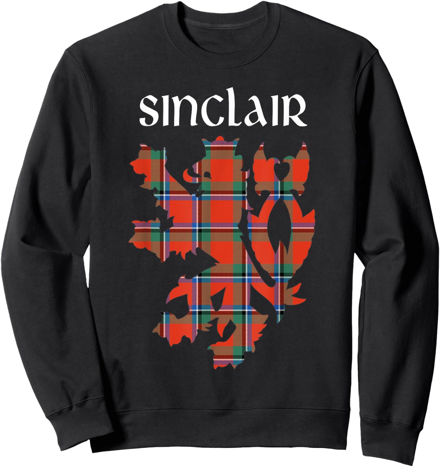 Clan Sinclair Tartan Scottish Family Name Scotland Pride Sweatshirt - Sweatshirt | Black
