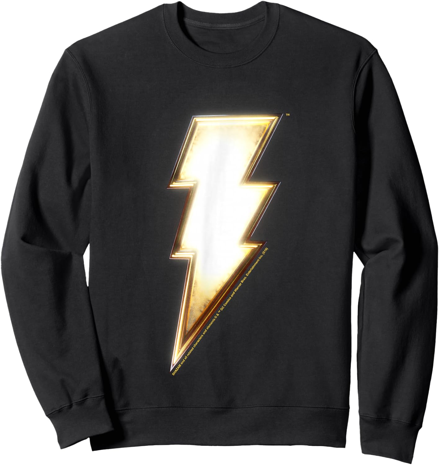 DC Comics Shazam Lightning Bolt Sweatshirt - Sweatshirt | Black