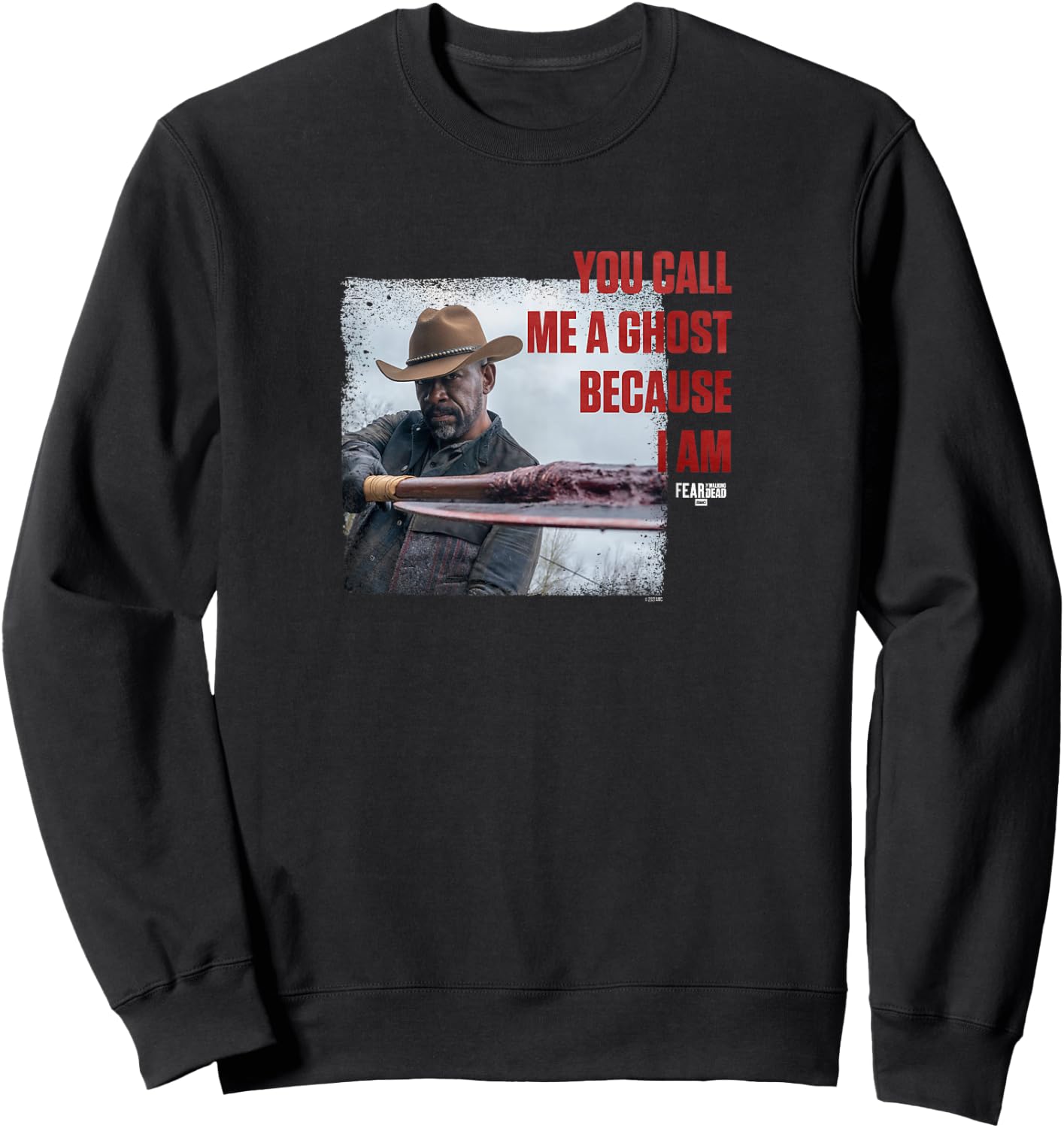 Fear The Walking Dead Morgan Call Me A Ghost Sweatshirt - Sweatshirt | Black