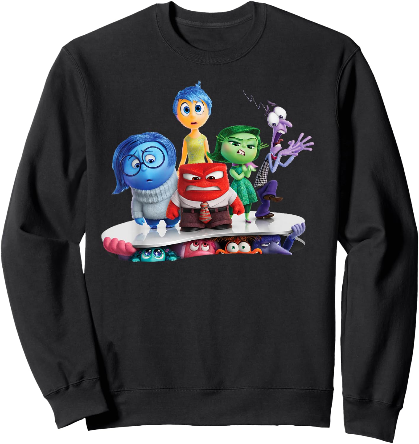 Disney Pixar Inside Out 2 Emotional Group Movie Poster Sweatshirt - Sweatshirt | Black