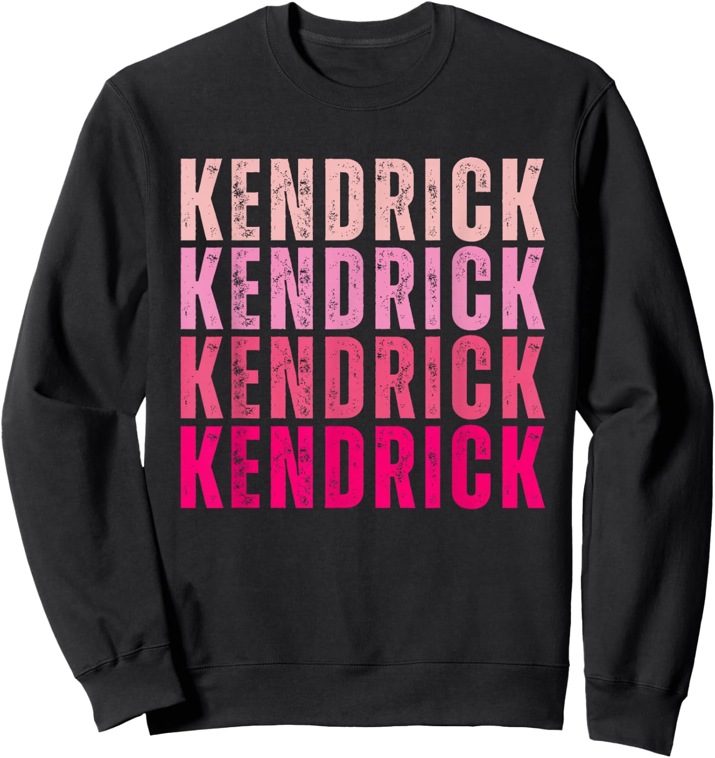 Personalized Name Kendrick I Love Kendrick Vintage Sweatshirt - Sweatshirt | Black