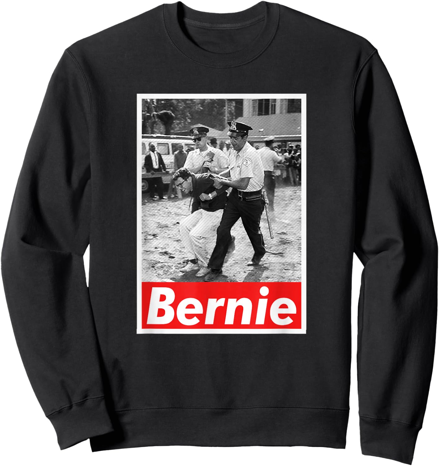 Bernie Sanders - 1963 Civil Rights Protest Arrest Bernie Sweatshirt - Sweatshirt | Black
