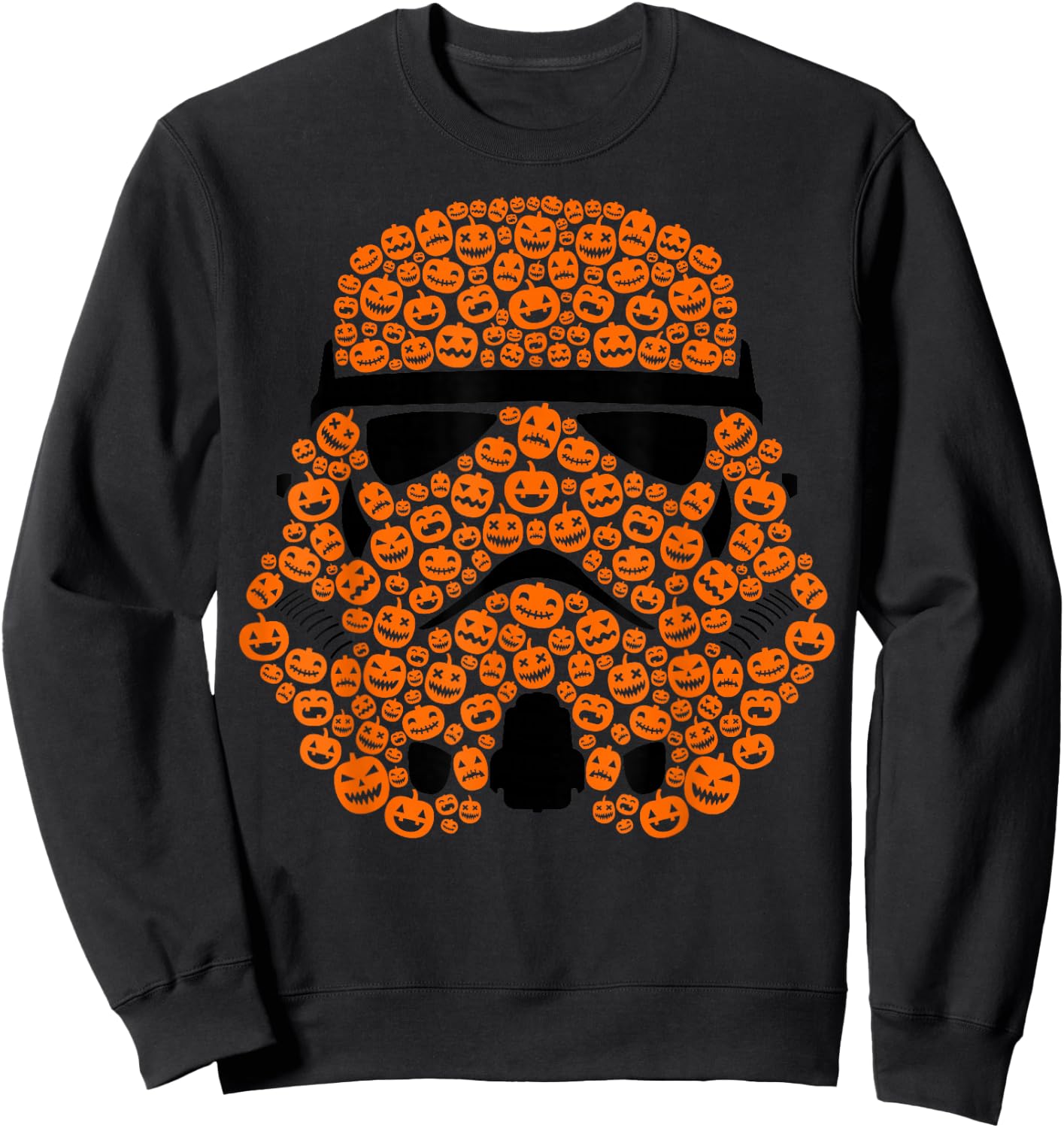 Star Wars Halloween Stormtrooper Big Face Sweatshirt - Sweatshirt | Black