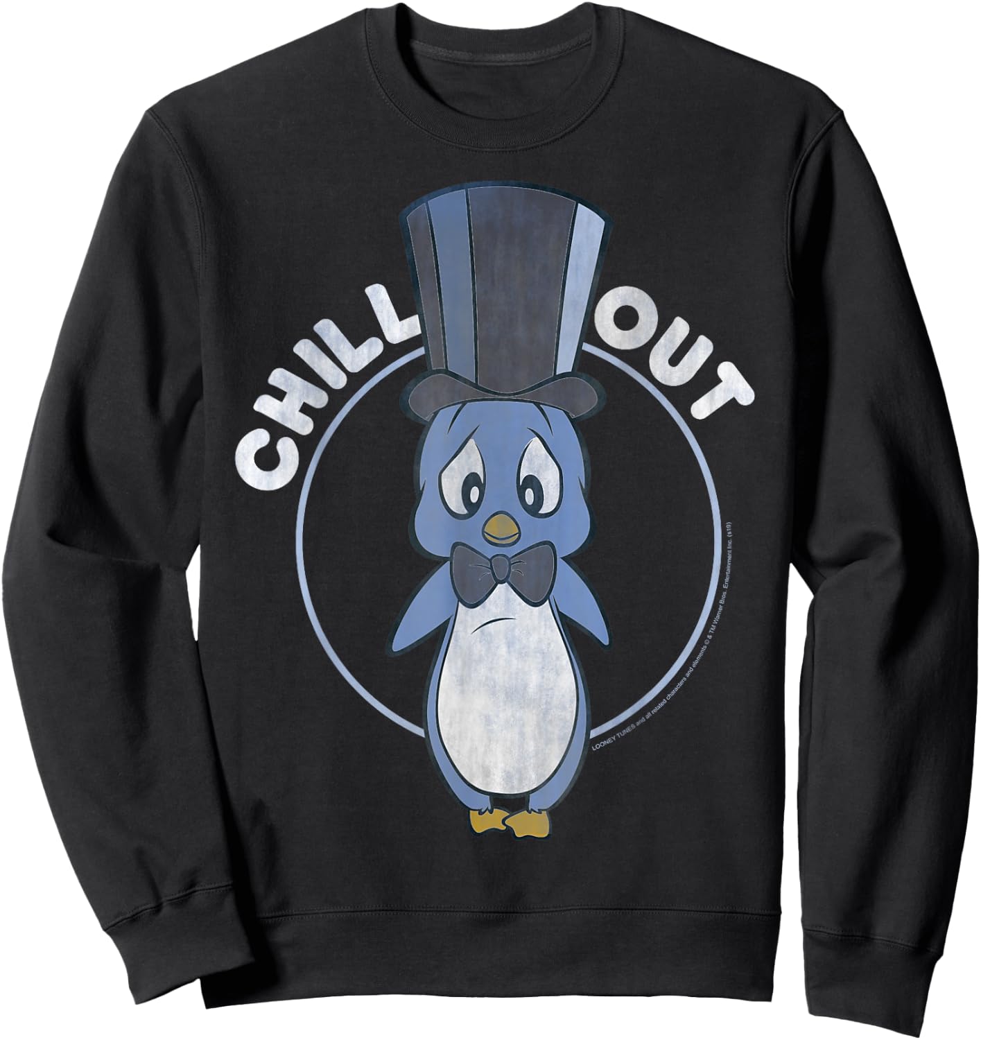 Looney Tunes Penguin Chill Out Portrait Sweatshirt - Sweatshirt | Black