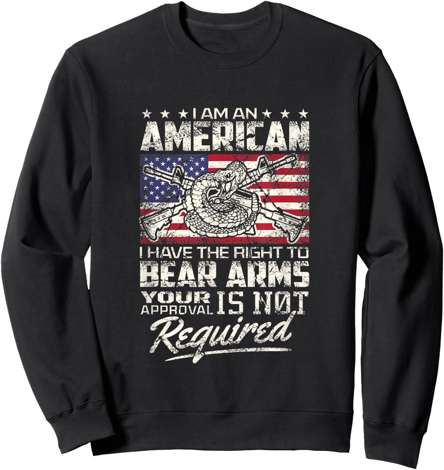 Patriotic Gun Owner 2nd Amendment Support I will not comply Sweatshirt - Sweatshirt | Black