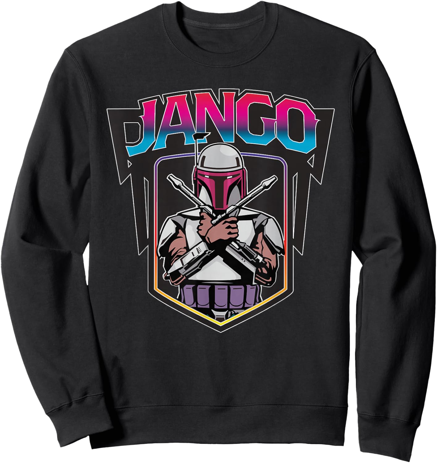 Star Wars Meet Jango Fett Mandalorian Icon Sweatshirt - Sweatshirt | Black