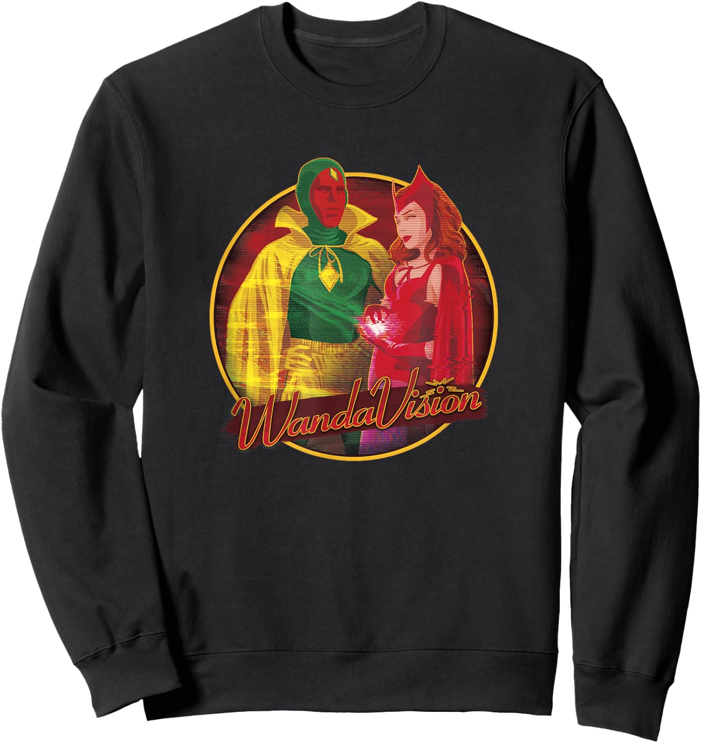 Marvel WandaVision Wanda & Vision Halloween Costumes Sweatshirt - Sweatshirt | Black