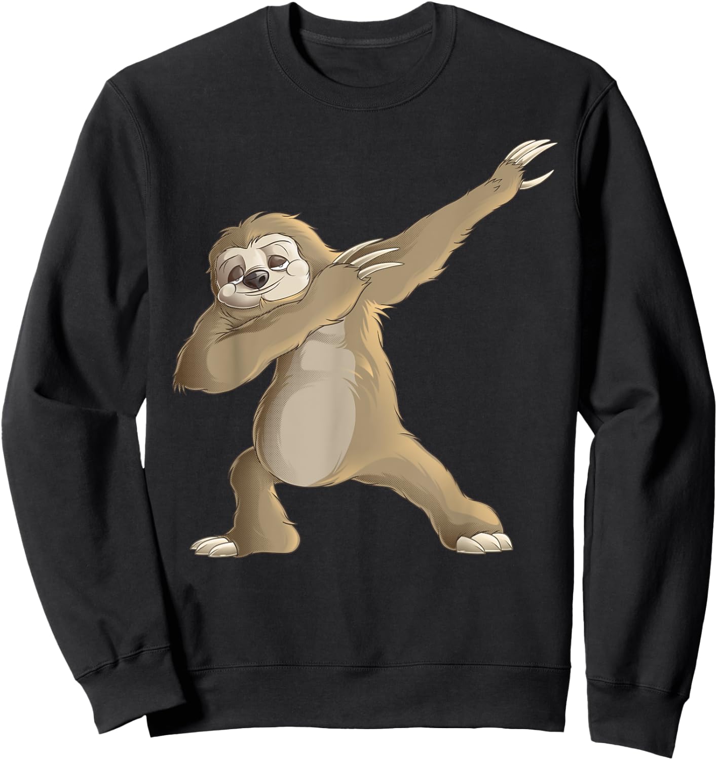 Dabbing Sloth - Funny Slow-Moving Animal Gift Sweatshirt - Sweatshirt | Black