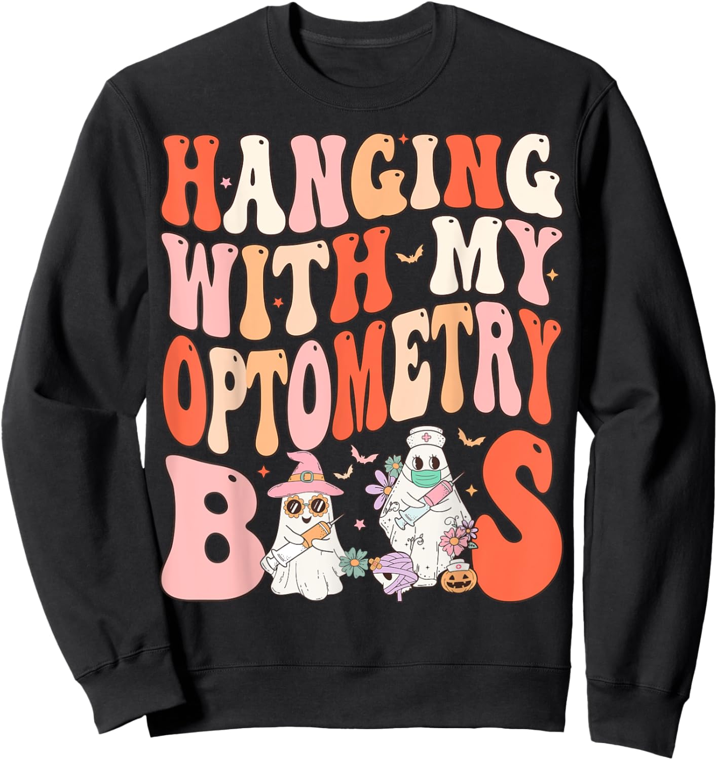Funny Optometry Halloween Optometrist Eye Doctor Sweatshirt - Sweatshirt | Black