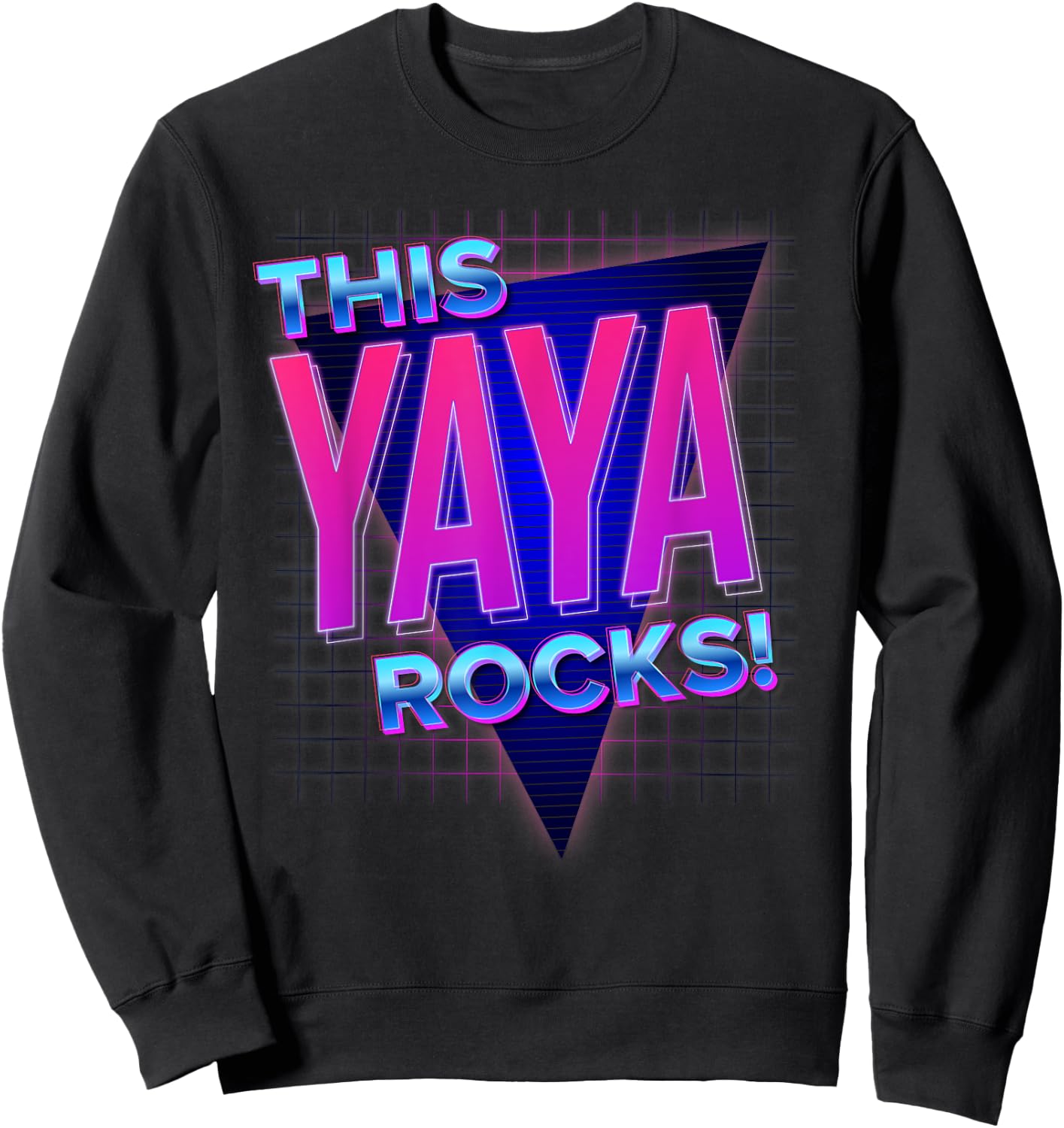 This Yaya Rocks - Rock'n Grandma Sweatshirt - Sweatshirt | Black