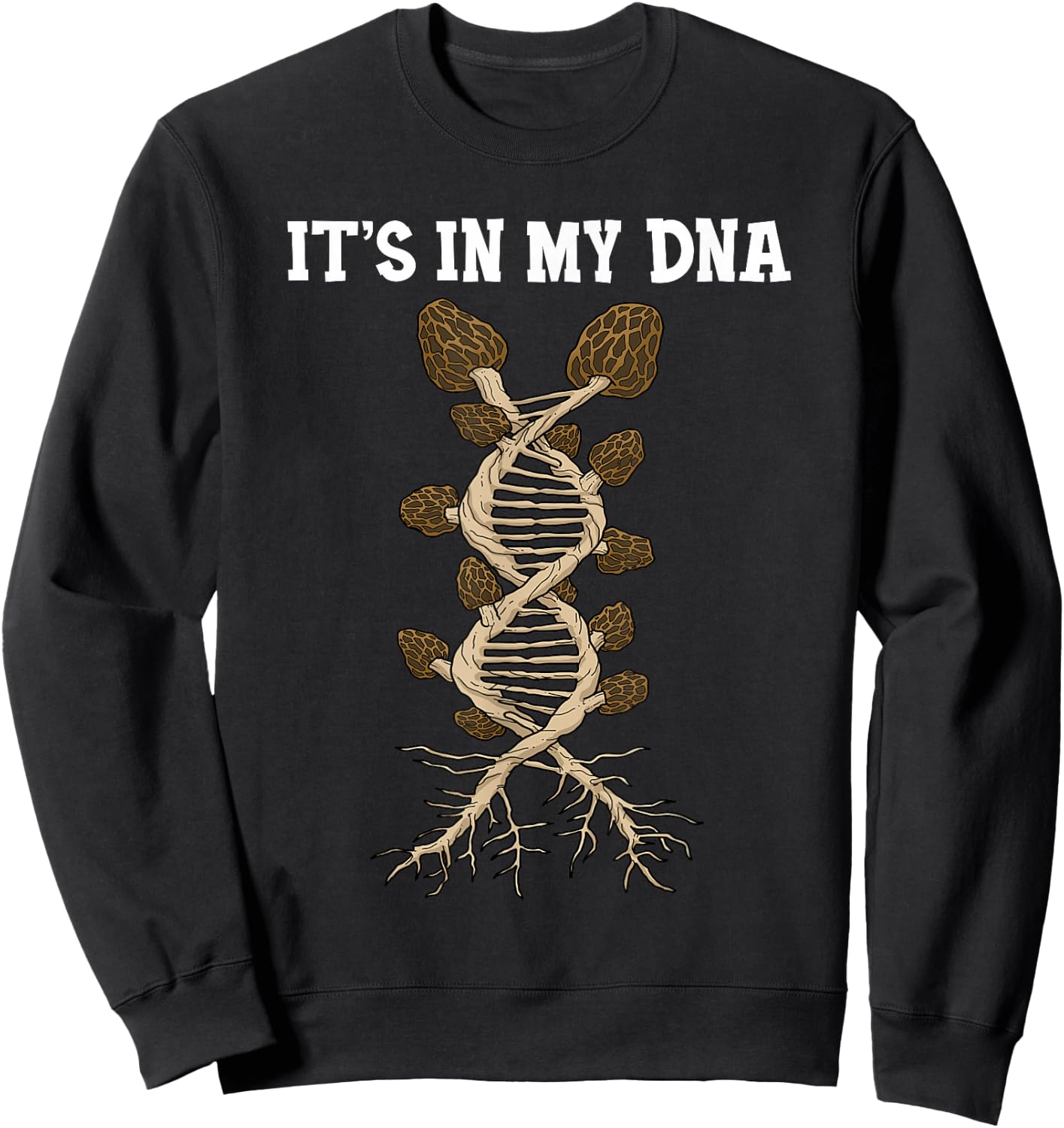 Morel Mushroom Shirt Morel Shirt Women Mushroom Hunter Sweatshirt - Sweatshirt | Black