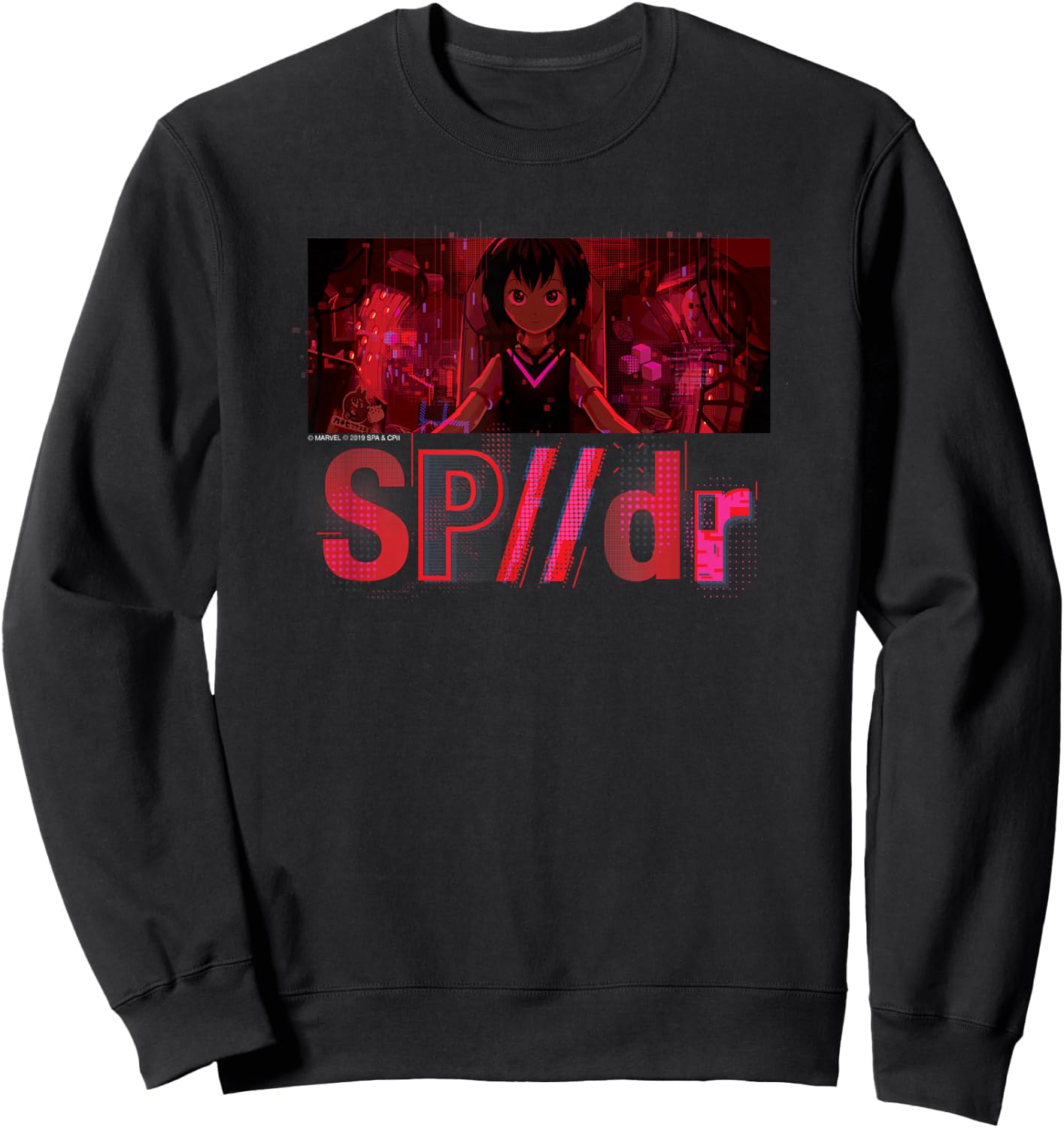 Marvel Spider-Man Into the Spider-Verse Sp//dr Peni Parker Sweatshirt - Sweatshirt | Black