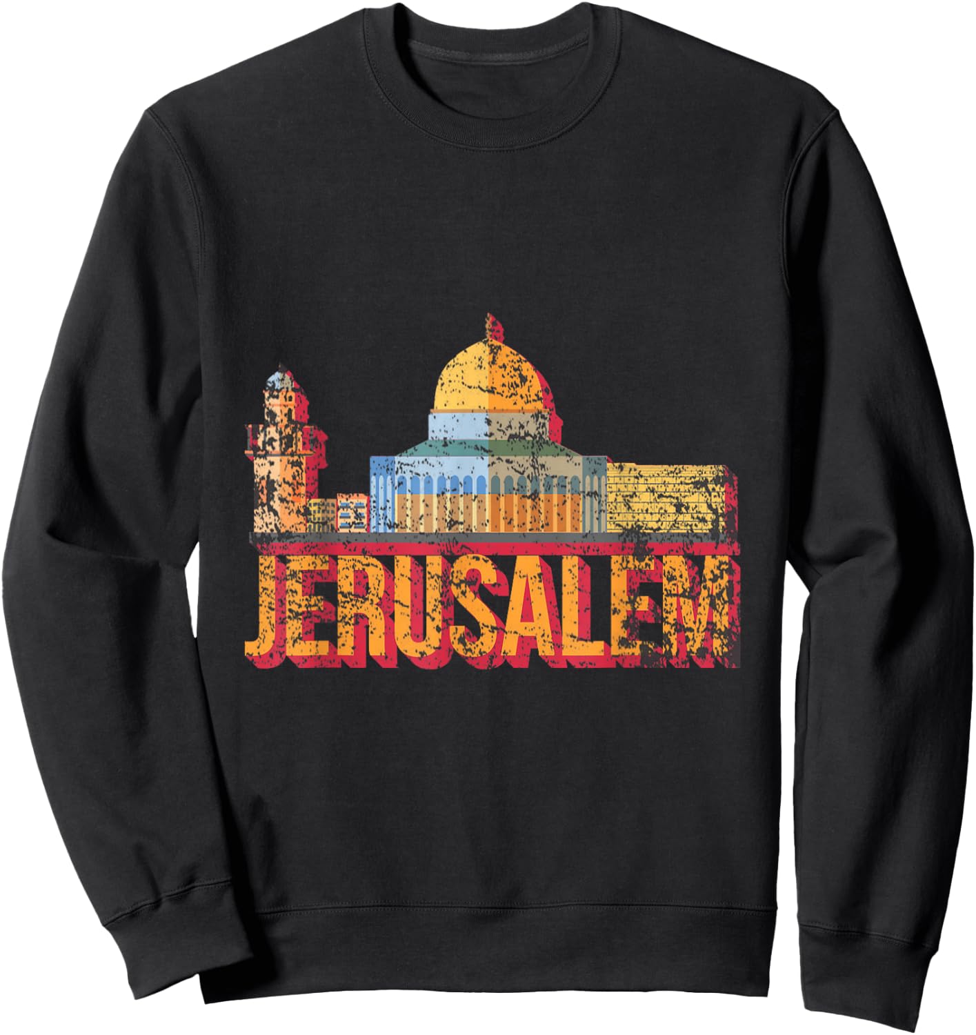 Jerusalem Israel Sweatshirt - Sweatshirt | Black