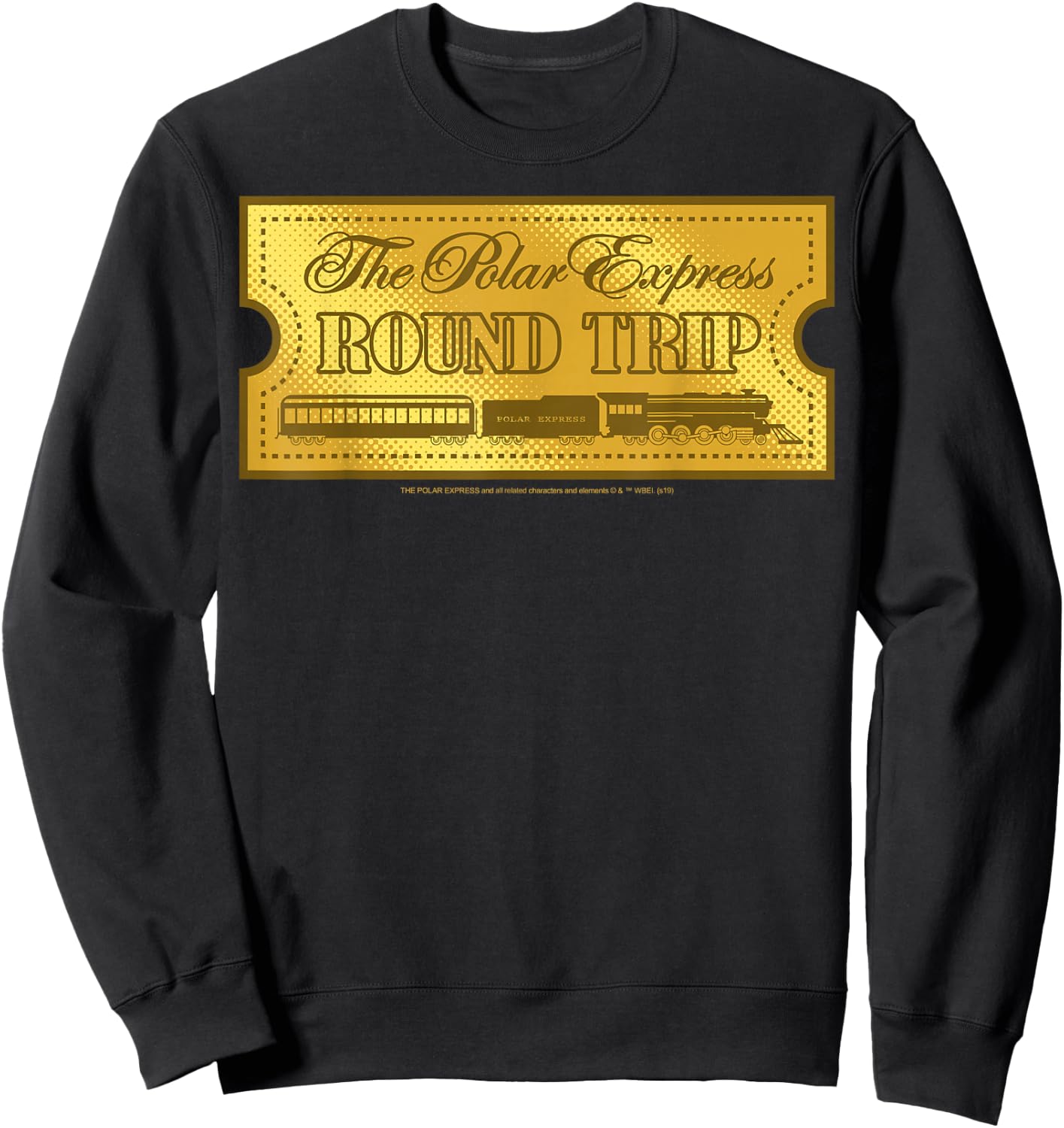 The Polar Express Round Trip Ticket Sweatshirt - Sweatshirt | Black