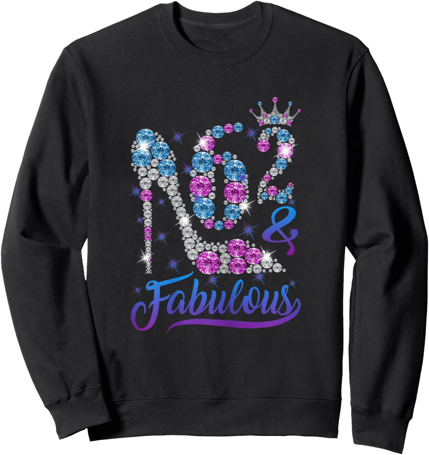 62 and Fabulous Stepping into my 62nd Birthday Gift Women's Sweatshirt - Sweatshirt | Black