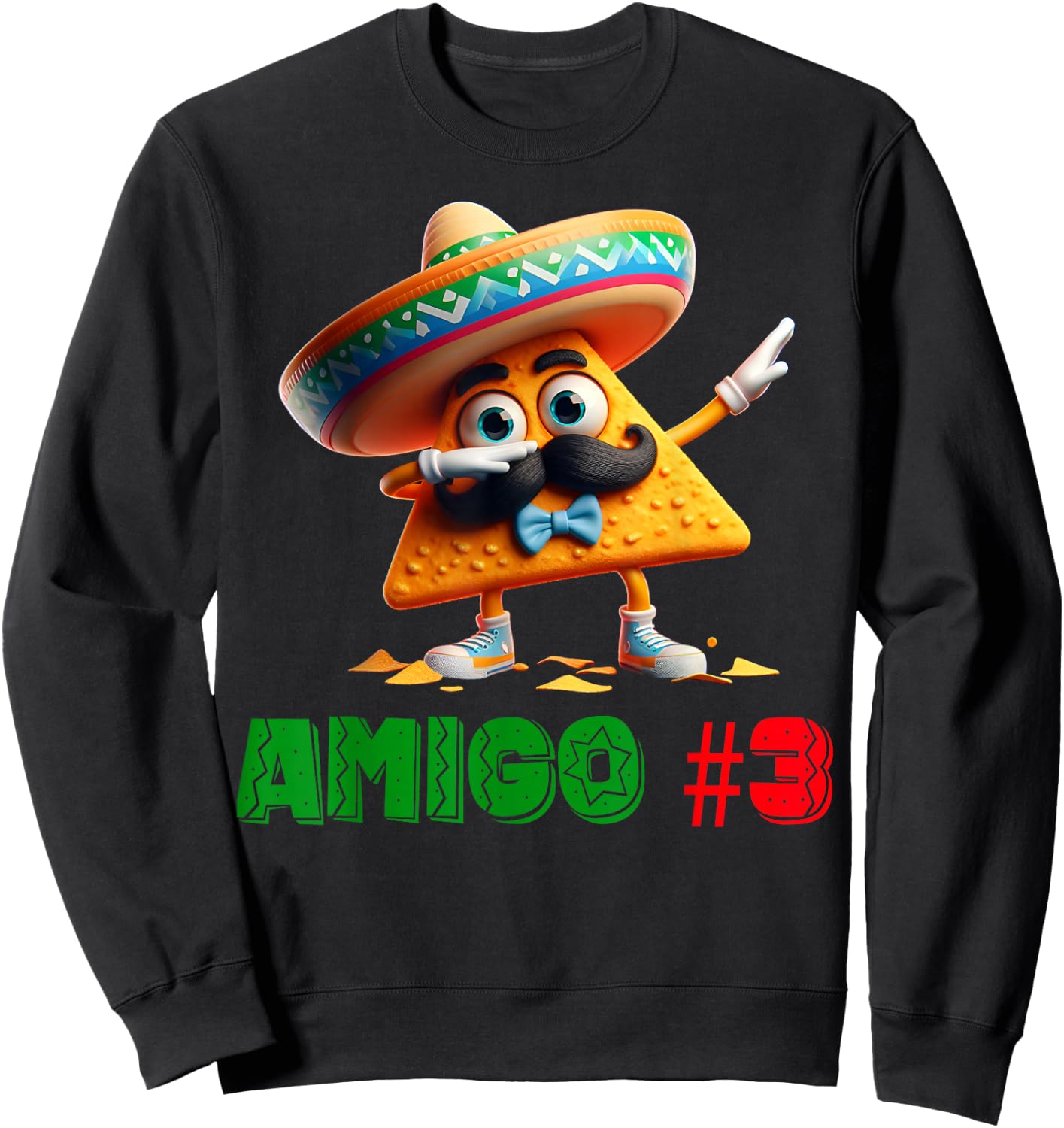 The 3 Three Amigos Cinco De Mayo Amigo #3 Group Matching Sweatshirt - Sweatshirt | Black