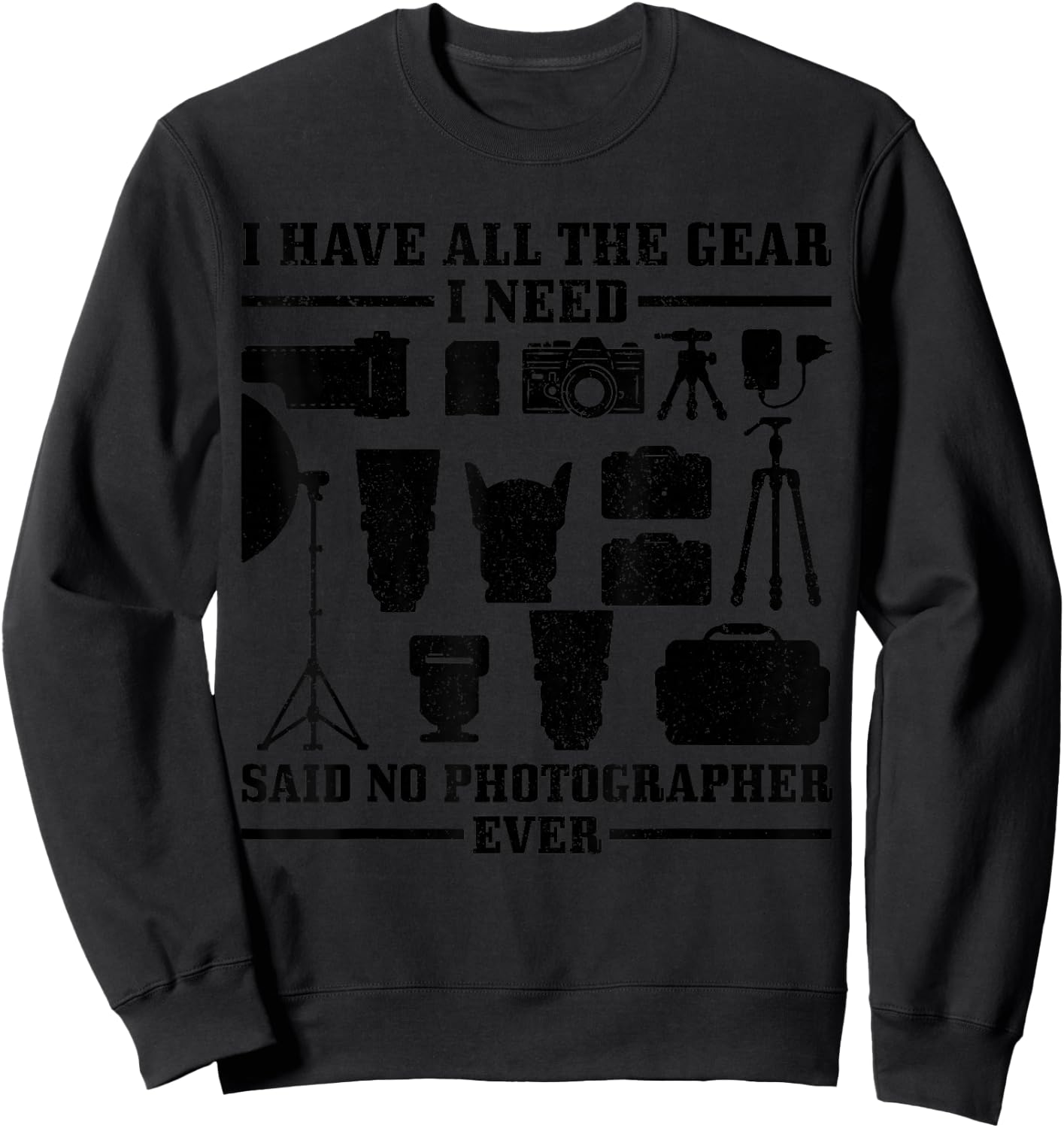 Photographer Gift Camera Funny Photography Sweatshirt - Sweatshirt | Black