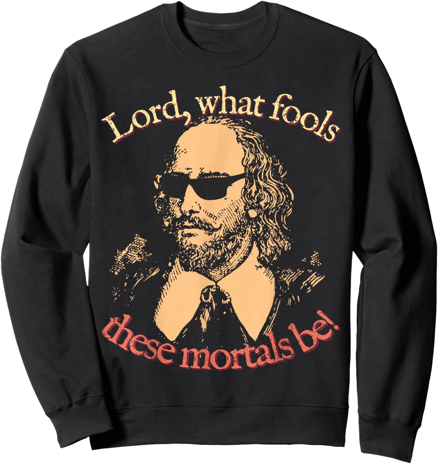 Puck: Lord, What Fools These Mortals Be! William Shakespeare Sweatshirt - Sweatshirt | Black