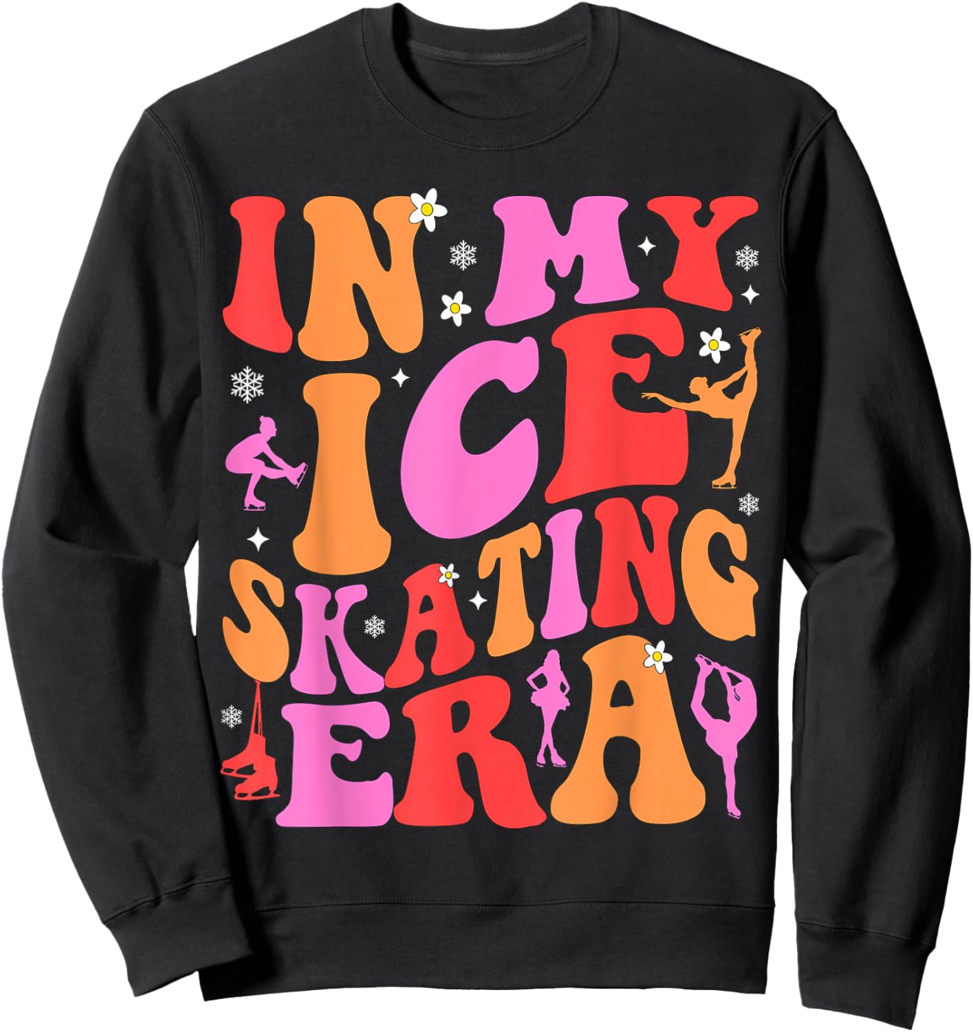 In My Ice Skating Era Sweatshirt - Sweatshirt | Black
