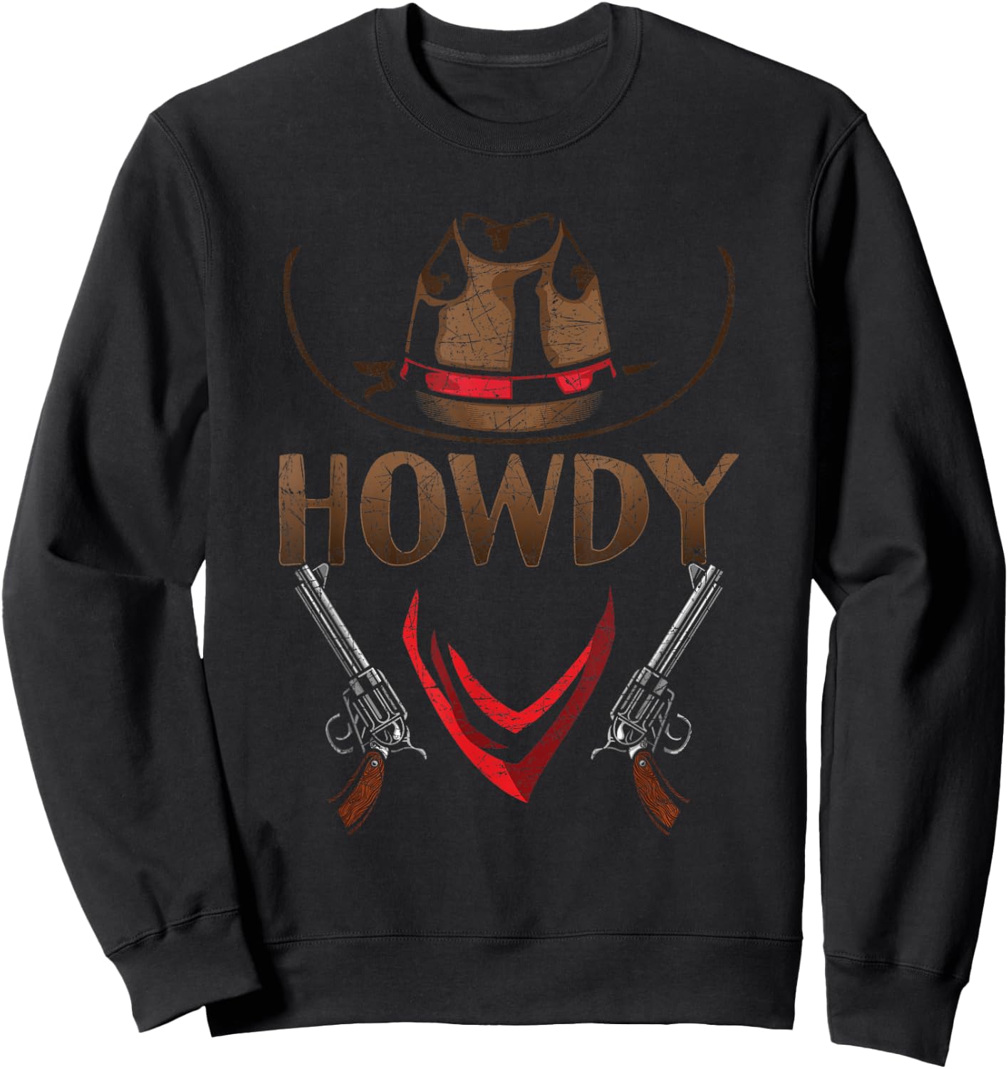 Howdy Cowboy Sweatshirt - Sweatshirt | Black