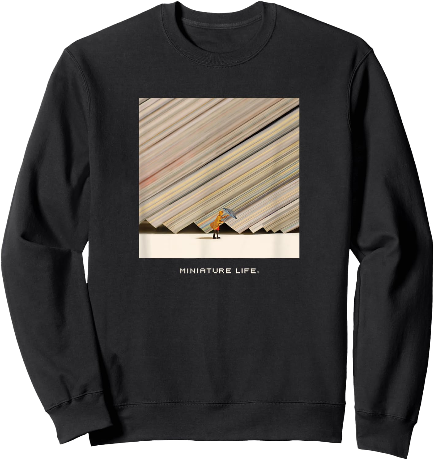 Slanting Rain Sweatshirt - Sweatshirt | Black