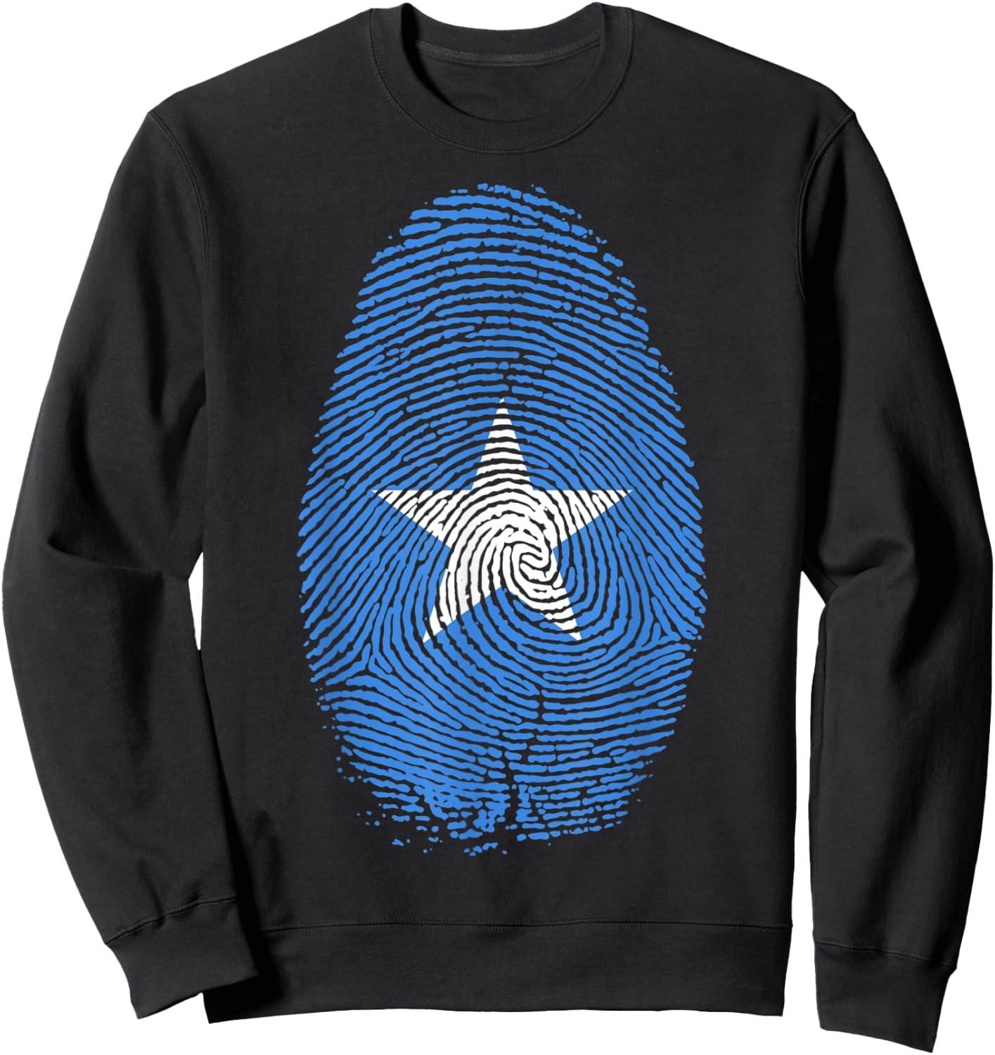 Somalia Flag Fingerprint It is in my DNA Gift Somalians Sweatshirt - Sweatshirt | Black