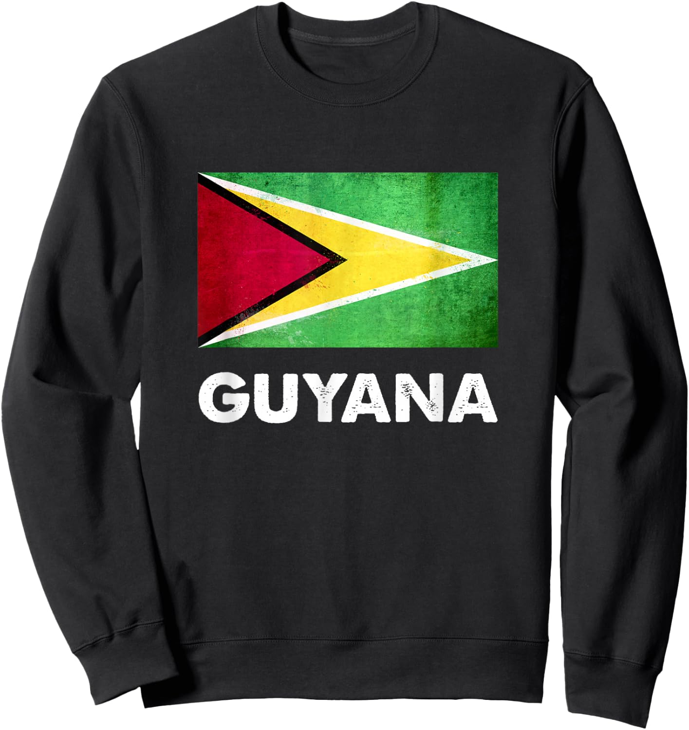 Guyana Flag Shirt | Guyanese Sweatshirt - Sweatshirt | Black