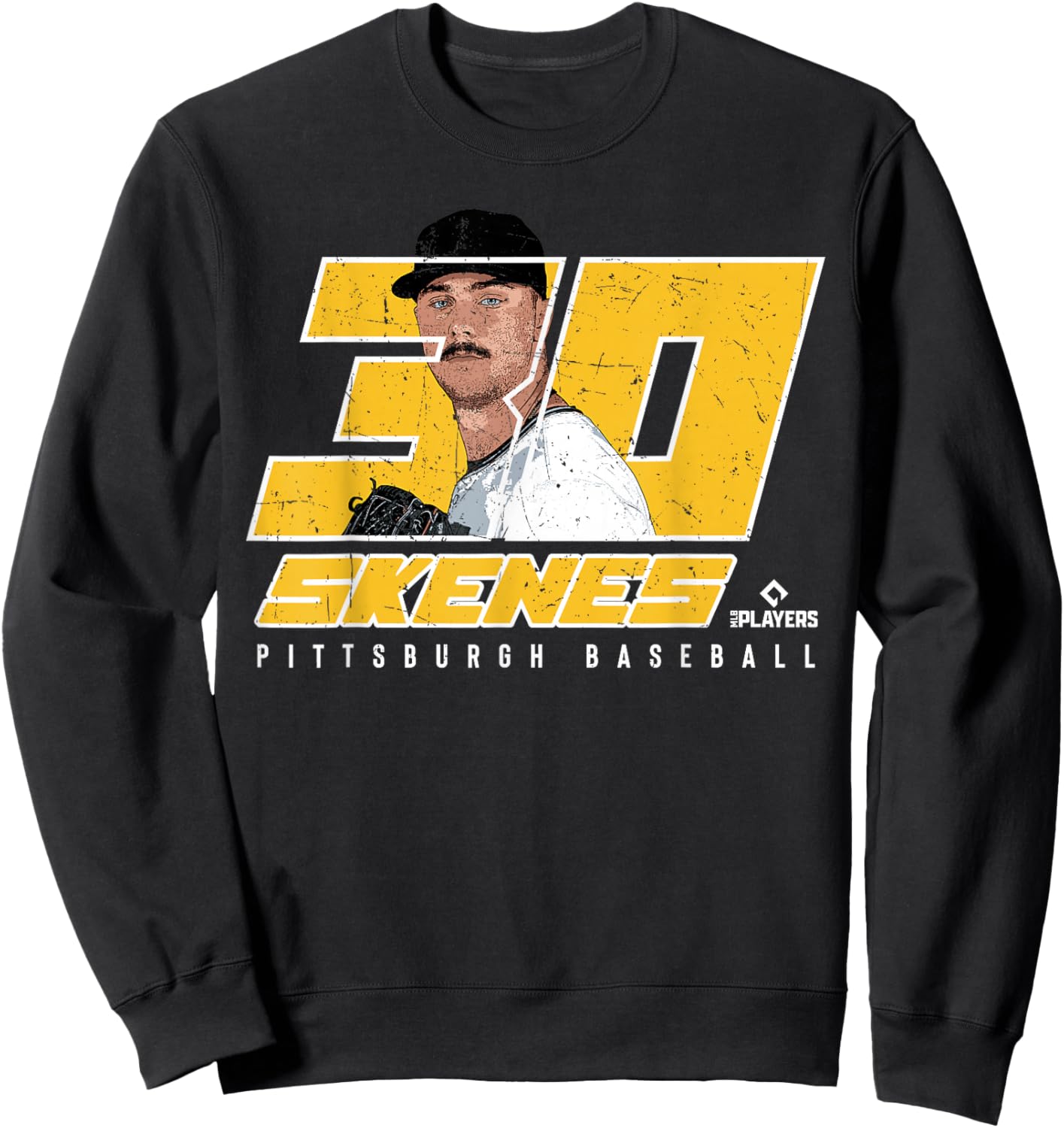 Silhouette Paul Skenes Pittsburgh MLBPA Sweatshirt - Sweatshirt | Black