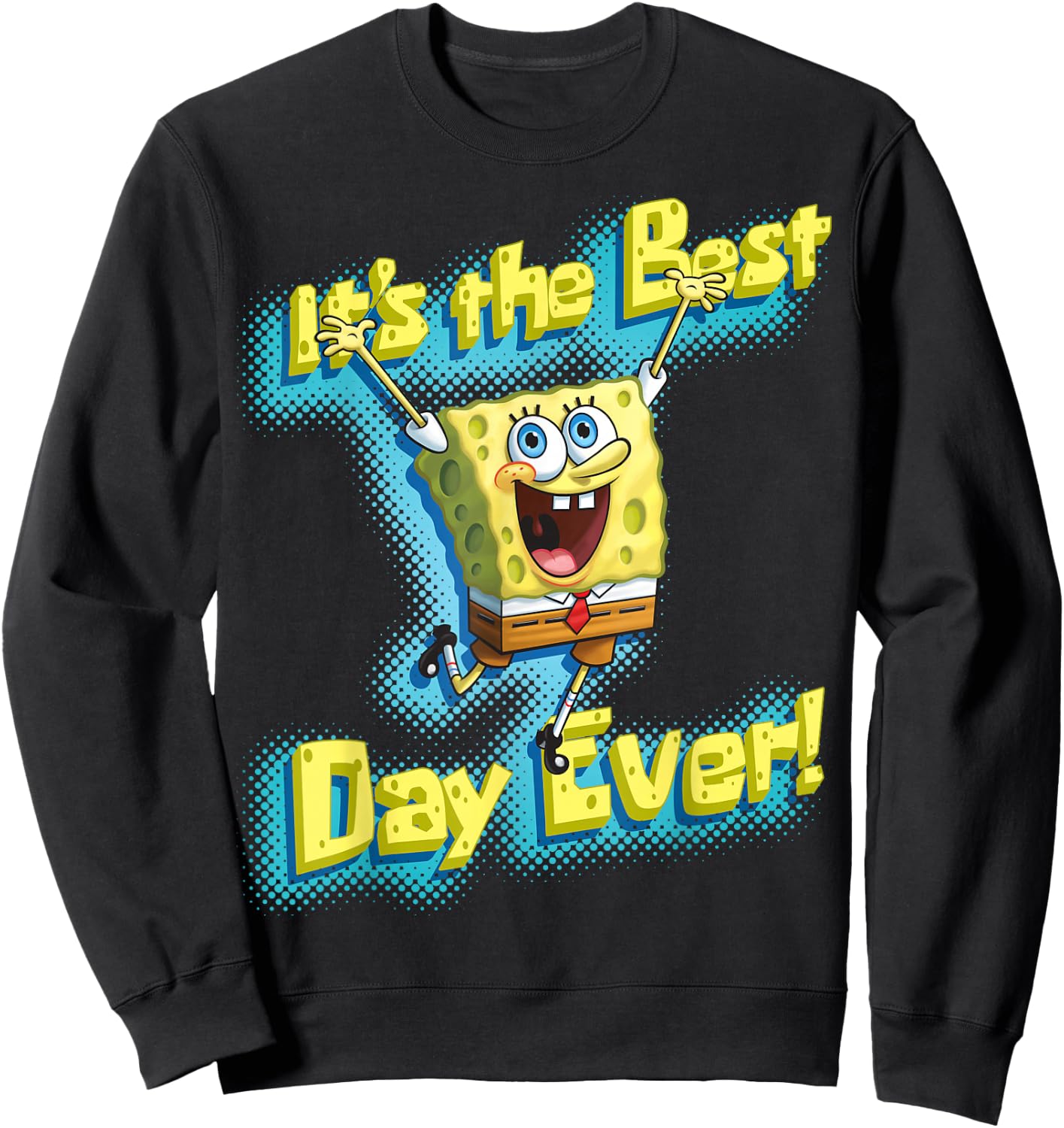 SpongeBob SquarePants It's the best day ever! Sweatshirt - Sweatshirt | Black